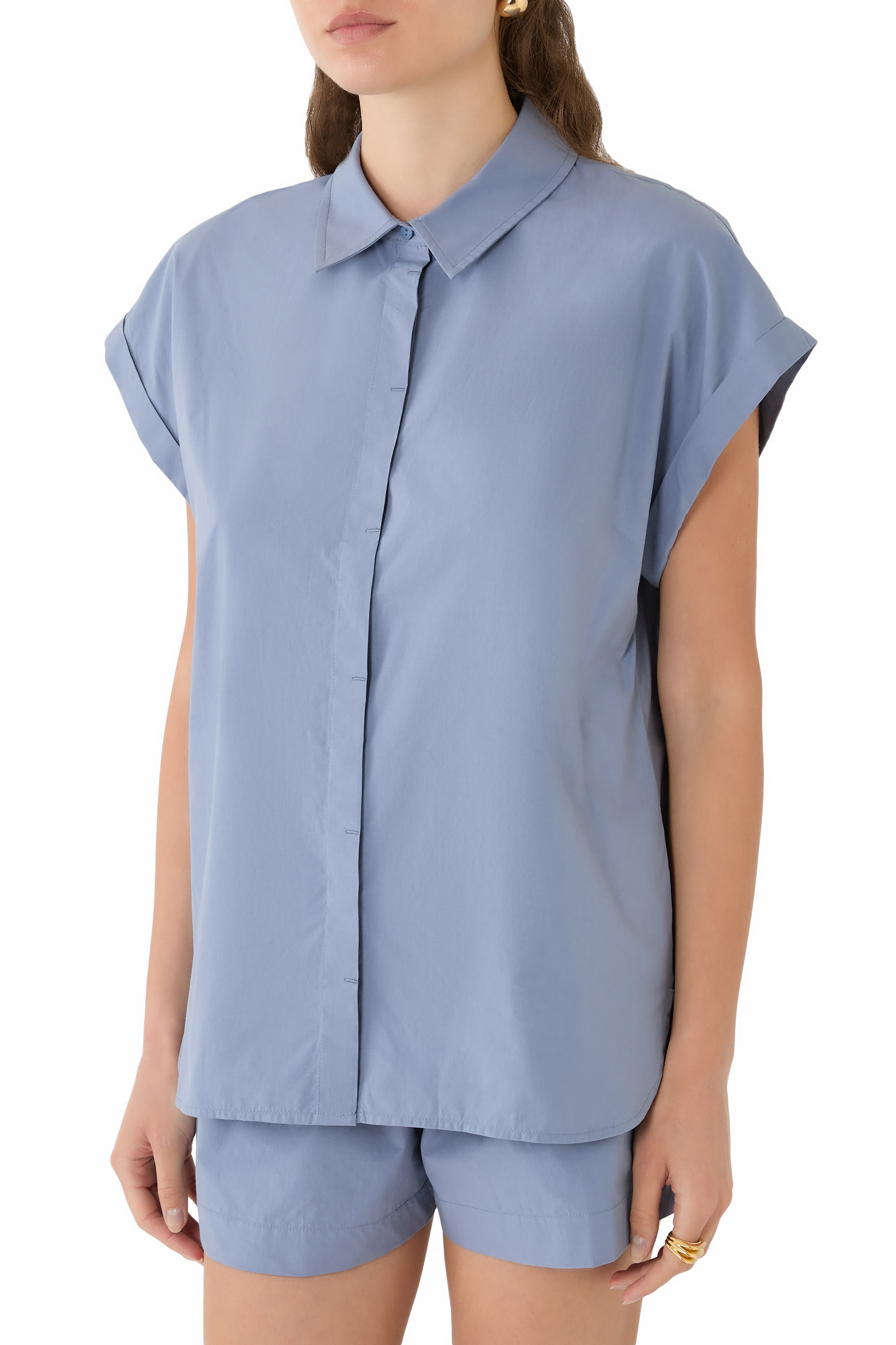 Relaxed Sleeveless Shirt