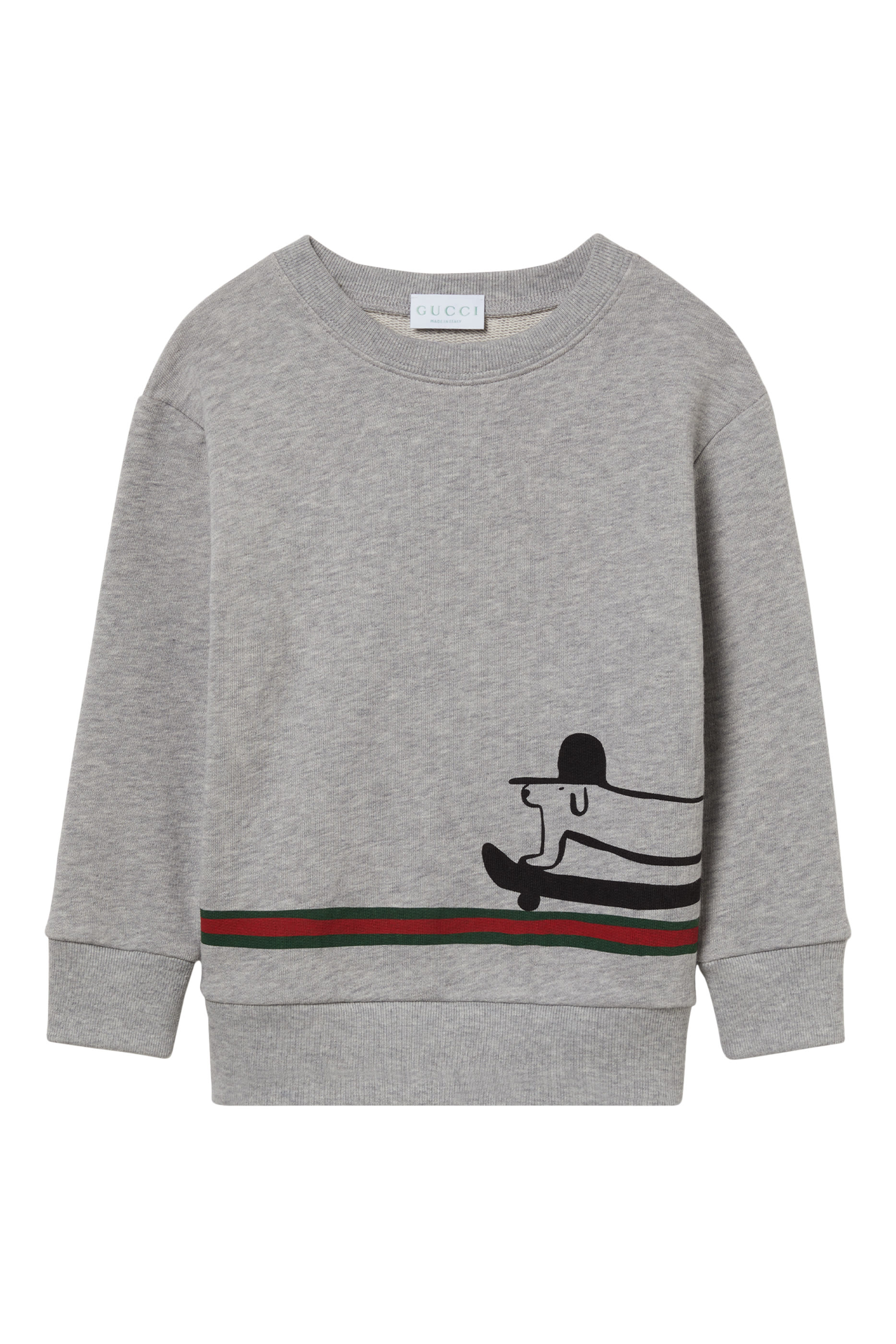 Kids Dog-Print Cotton Sweatshirt