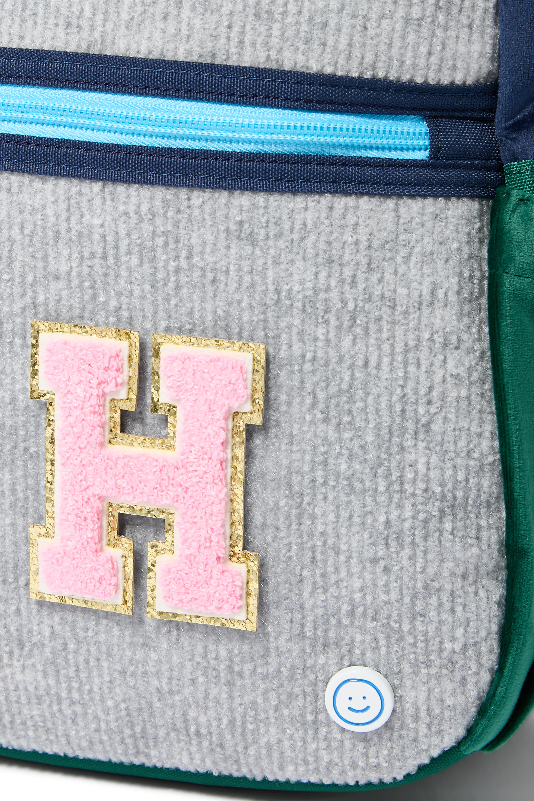 Kids Chenille Sparkle Letter 'H' Patch