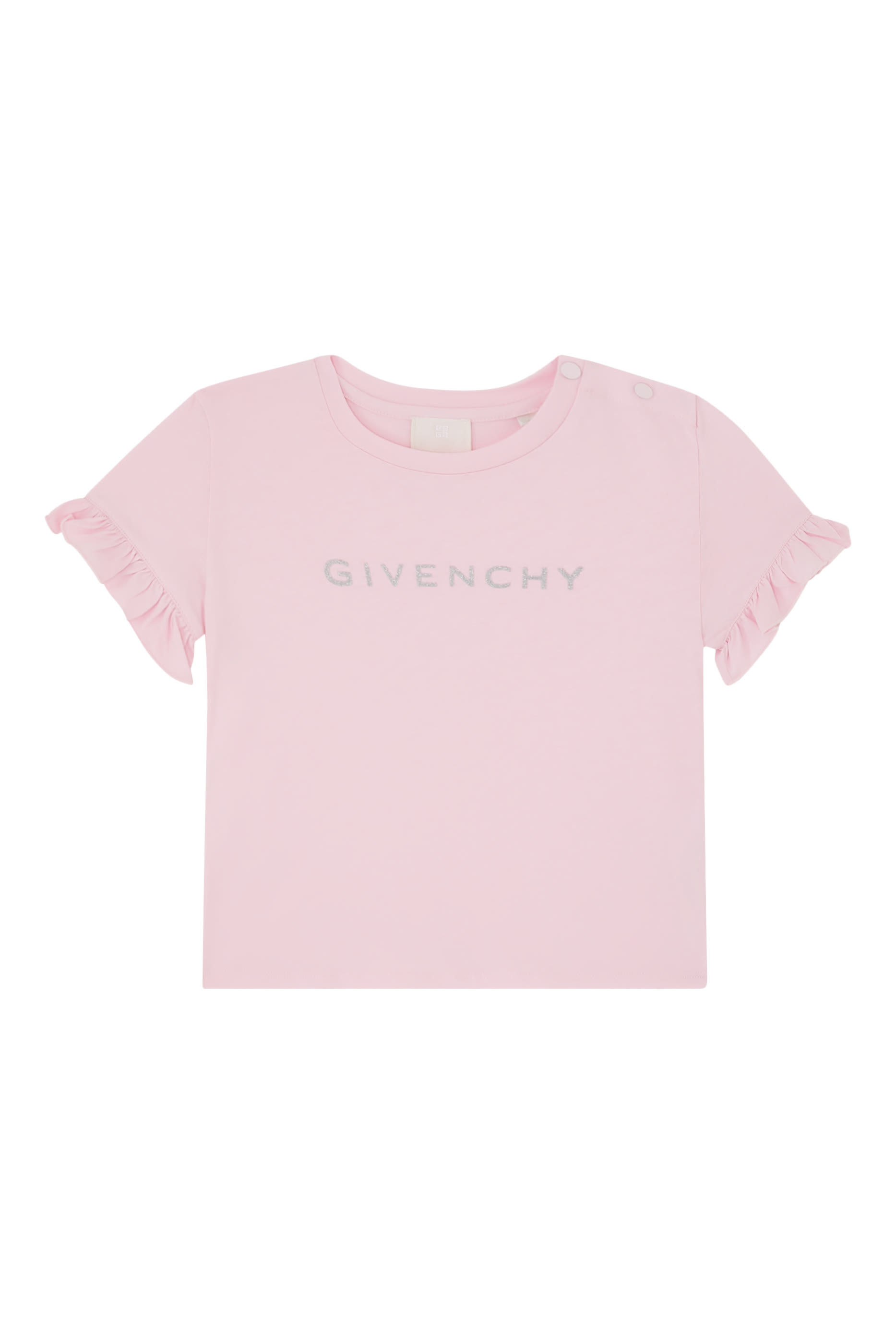 Kids Cotton Ruffle Sleeve T-Shirt