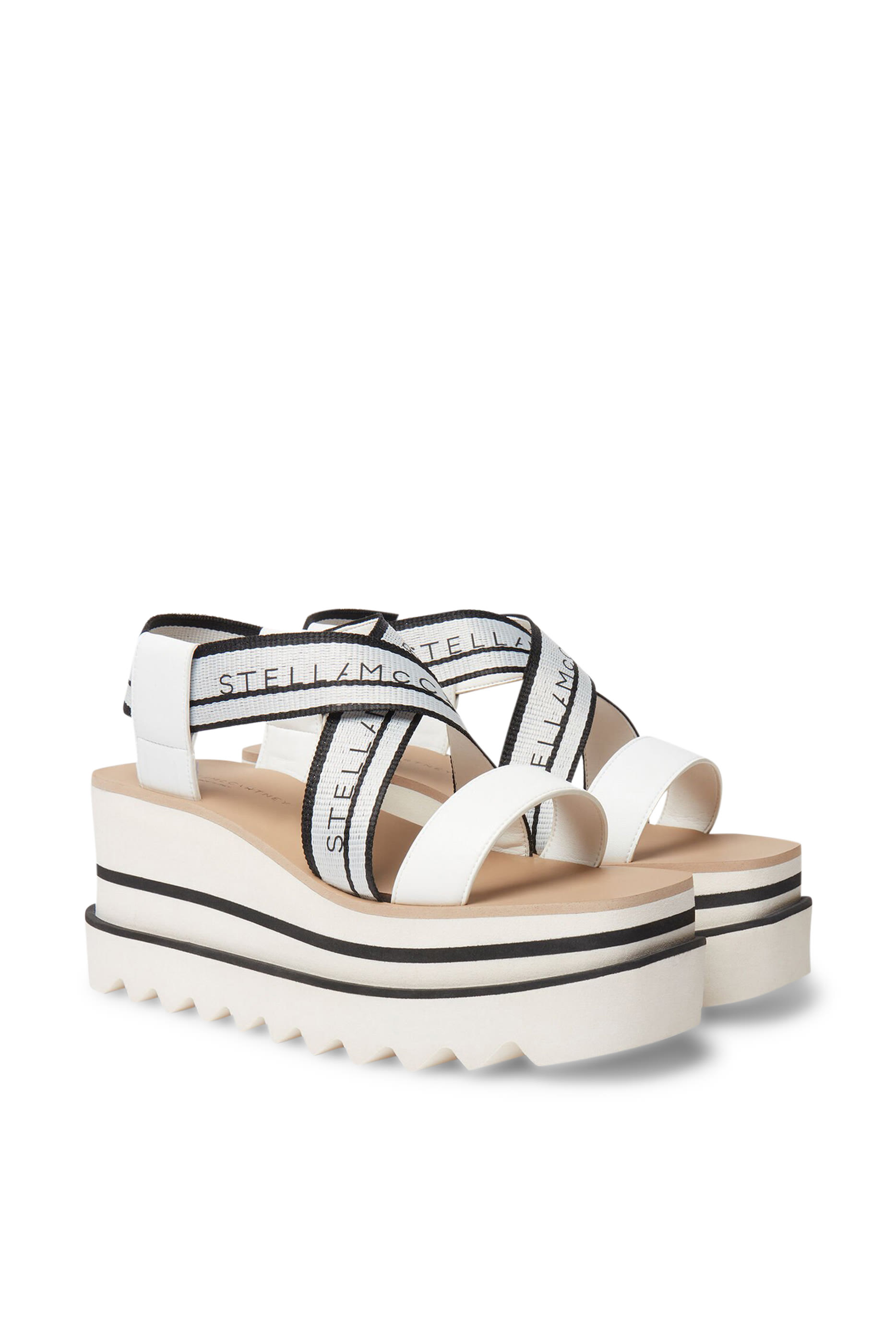 Sneak-Elyse 80 Striped Platform Sandals