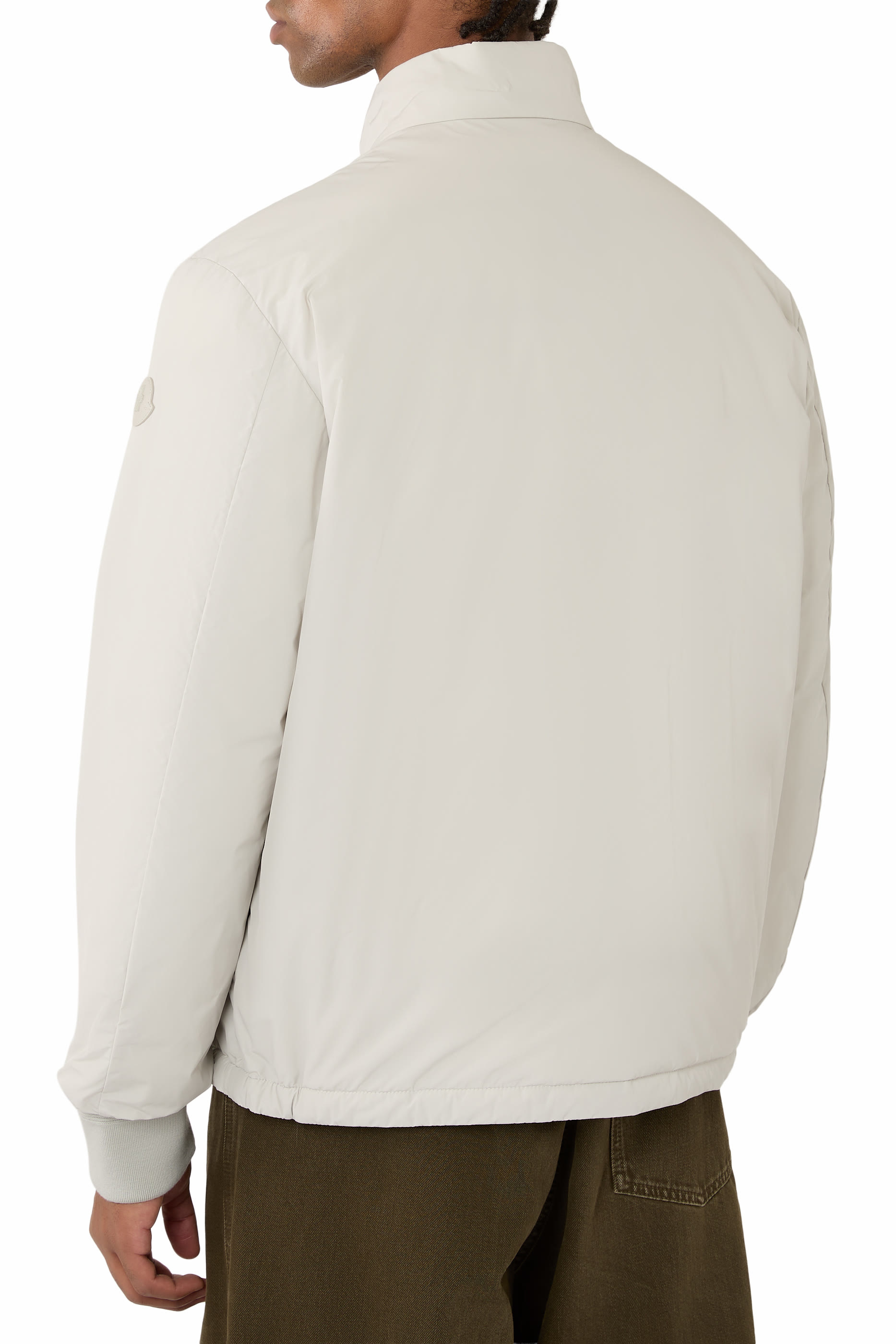 Lanques Leather-Trimmed Short Down Jacket 