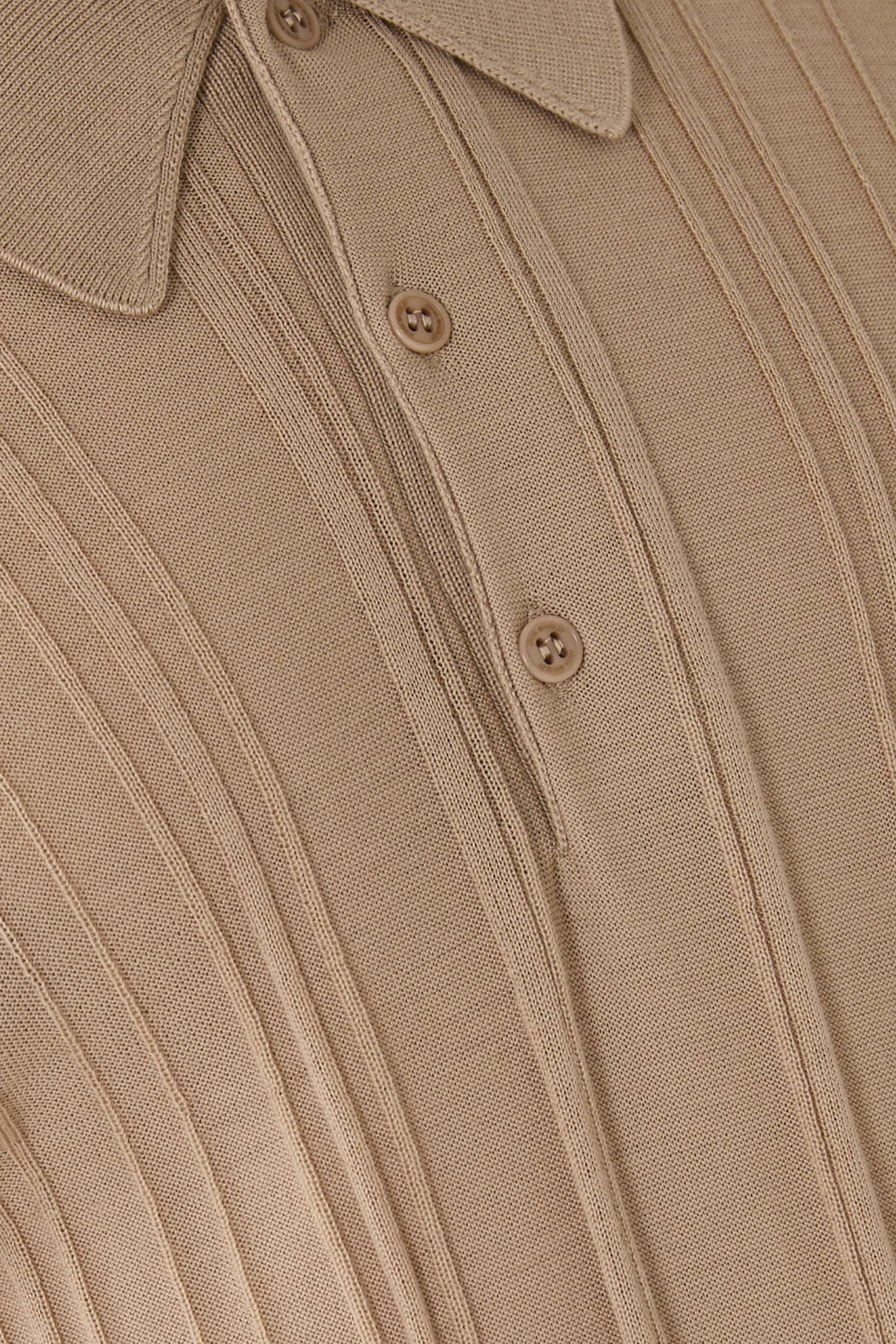  Flinn Ribbed Wool Polo Shirt