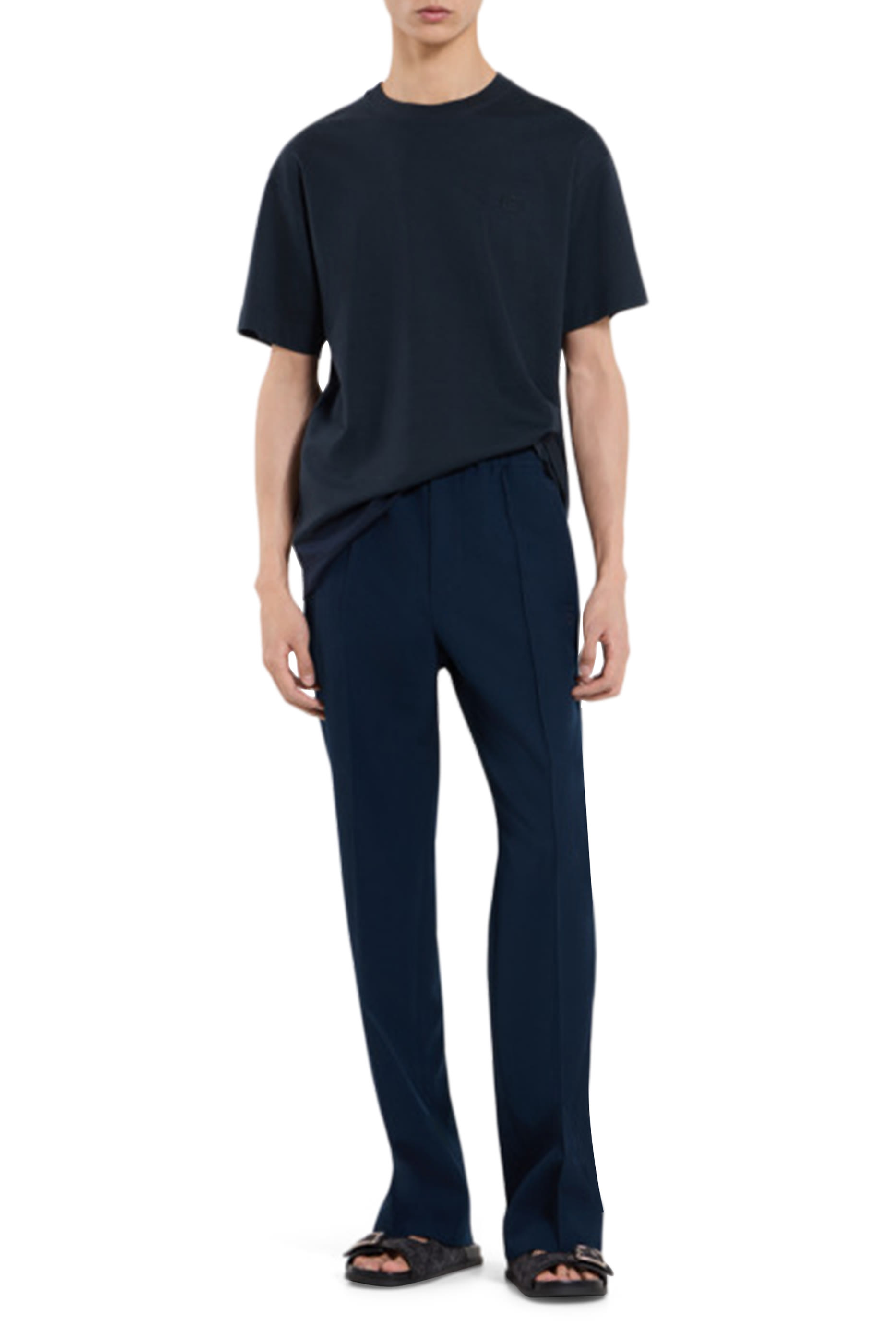 Cotton Jersey Embroidered T-Shirt