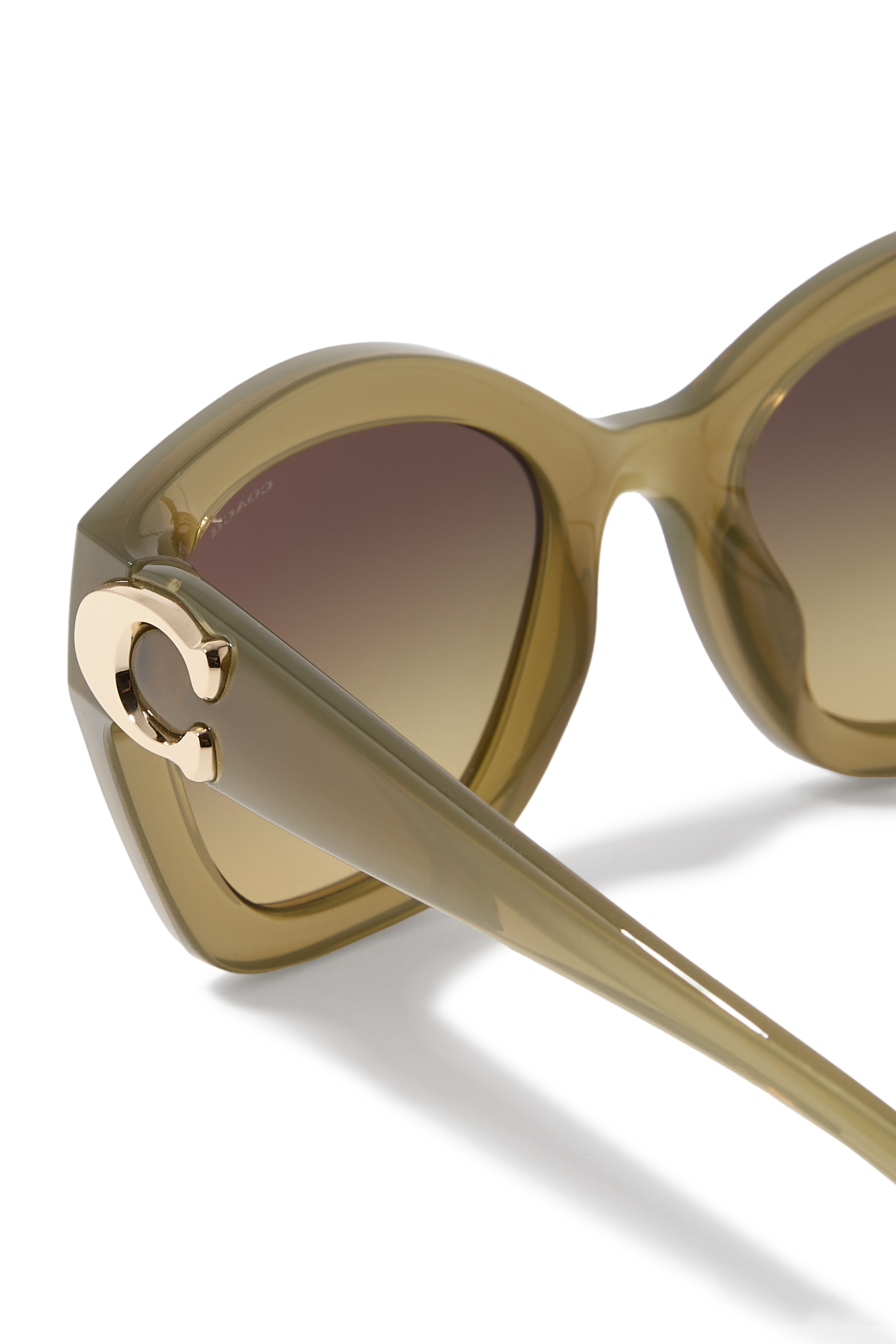 Full Fit Maxi Sculpted C Square Cat Eye Sunglasses