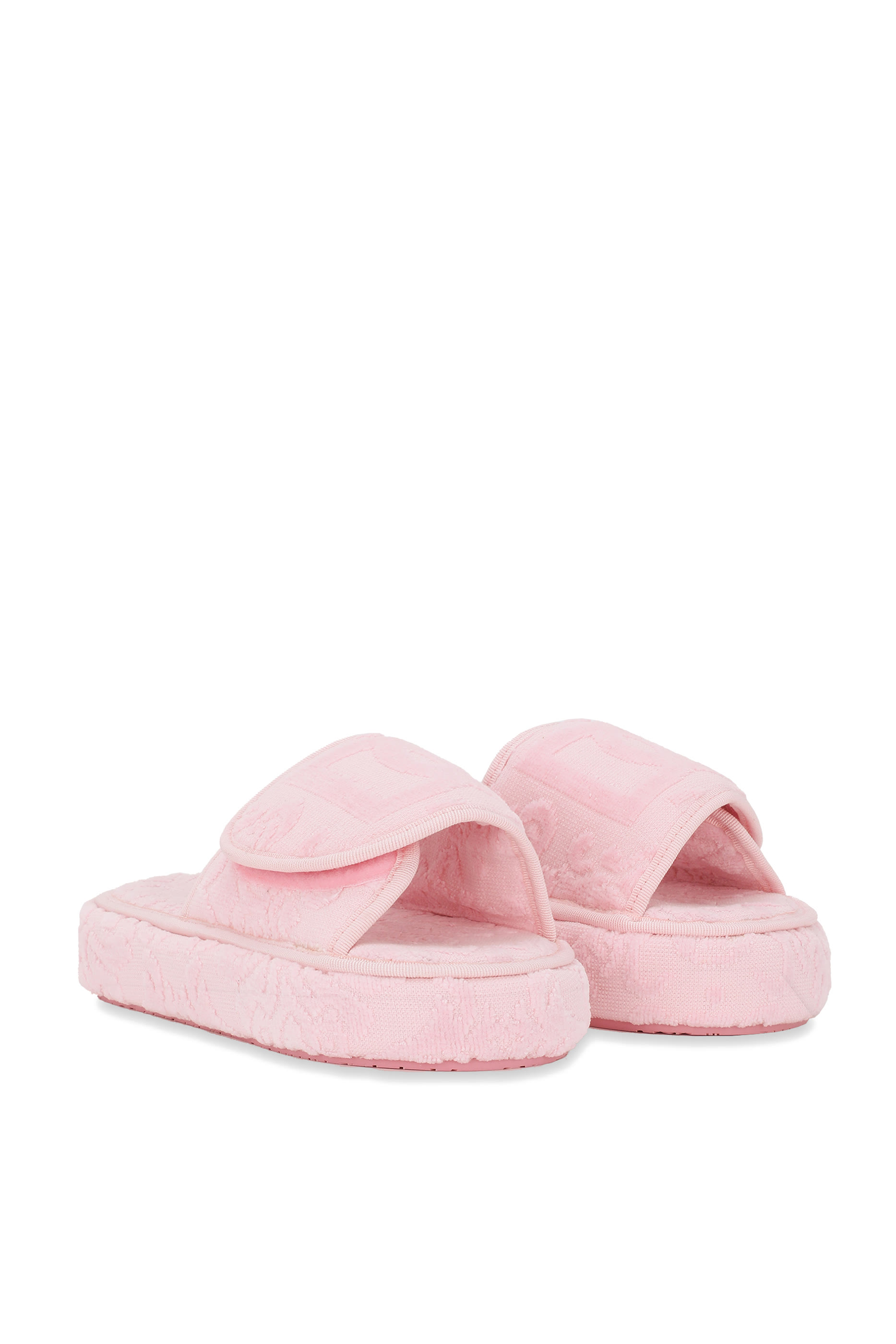 Jacquard Terry Cotton Plateau Slippers