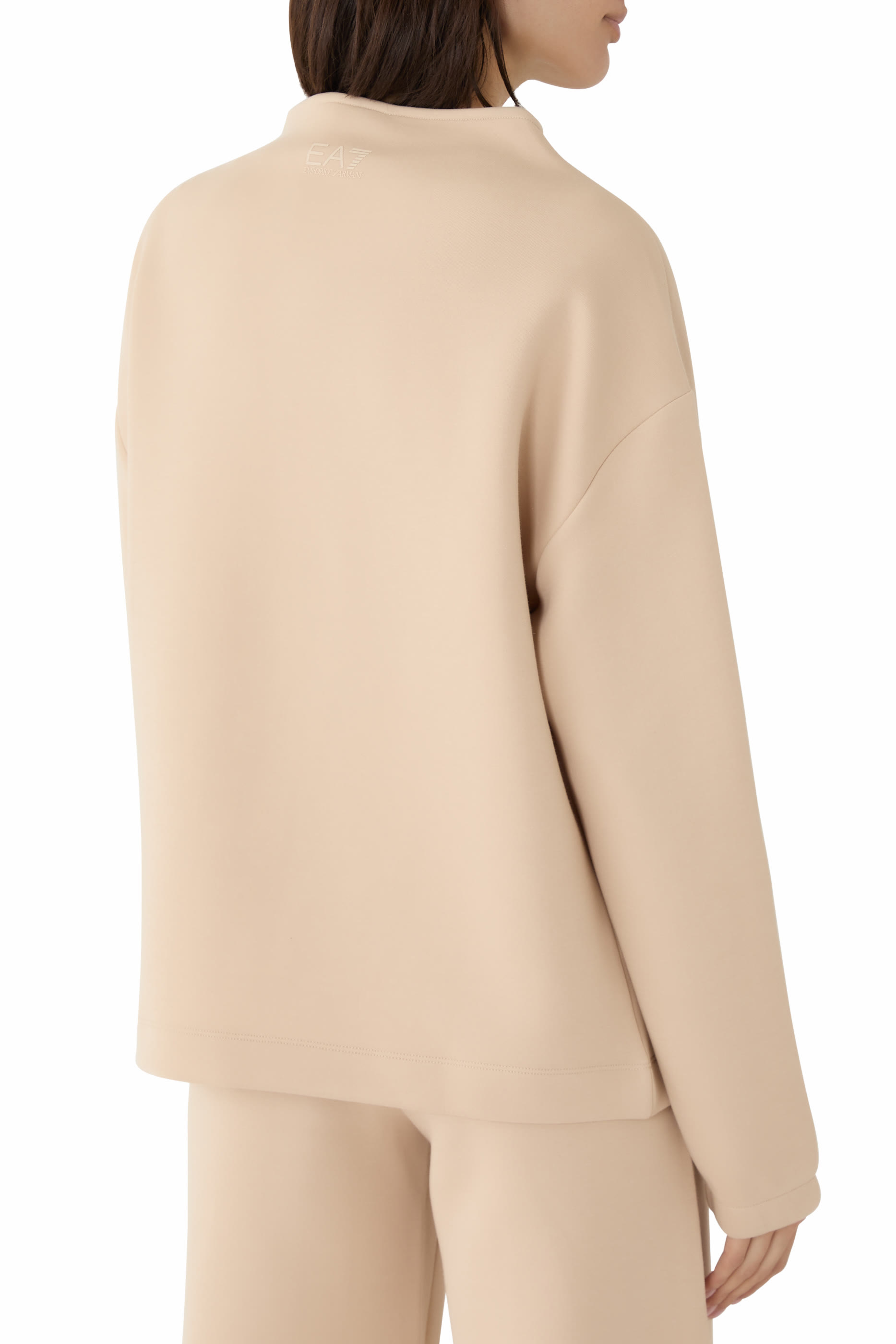 Rhinestone-Embellished Logo Sweatshirt