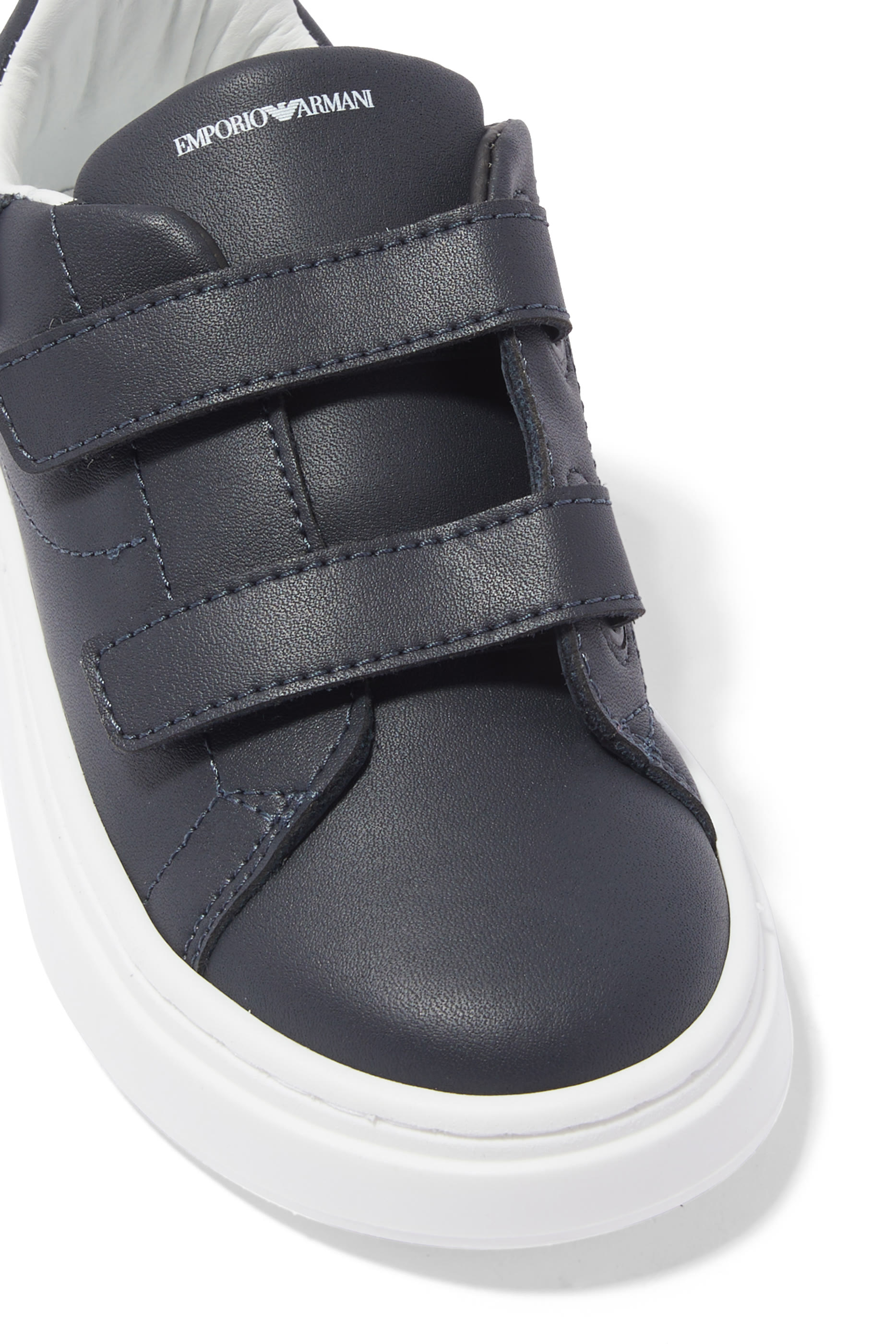Kids Velcro Leather Sneakers