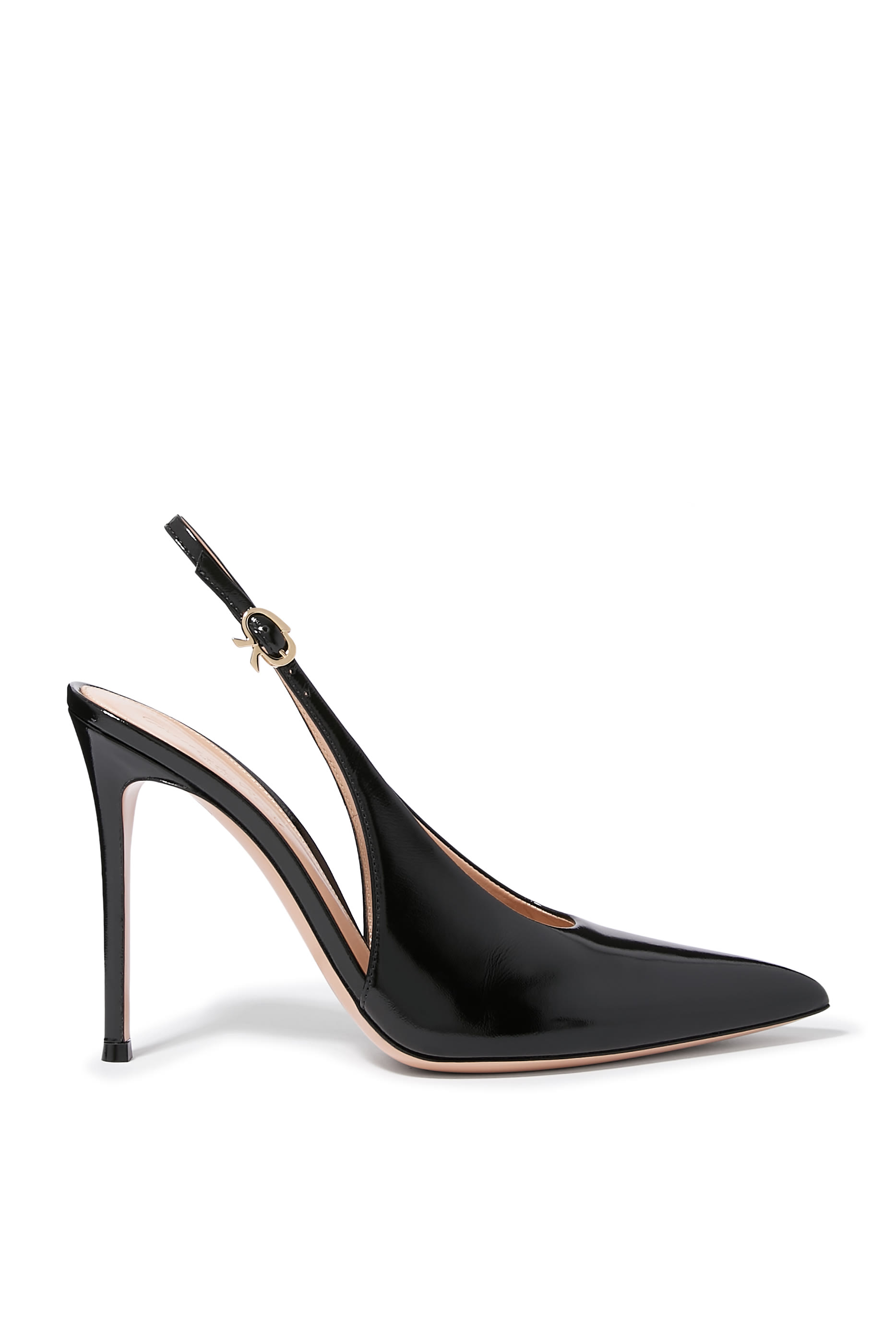  Robbie Patent Leather 105 Slingback Pumps