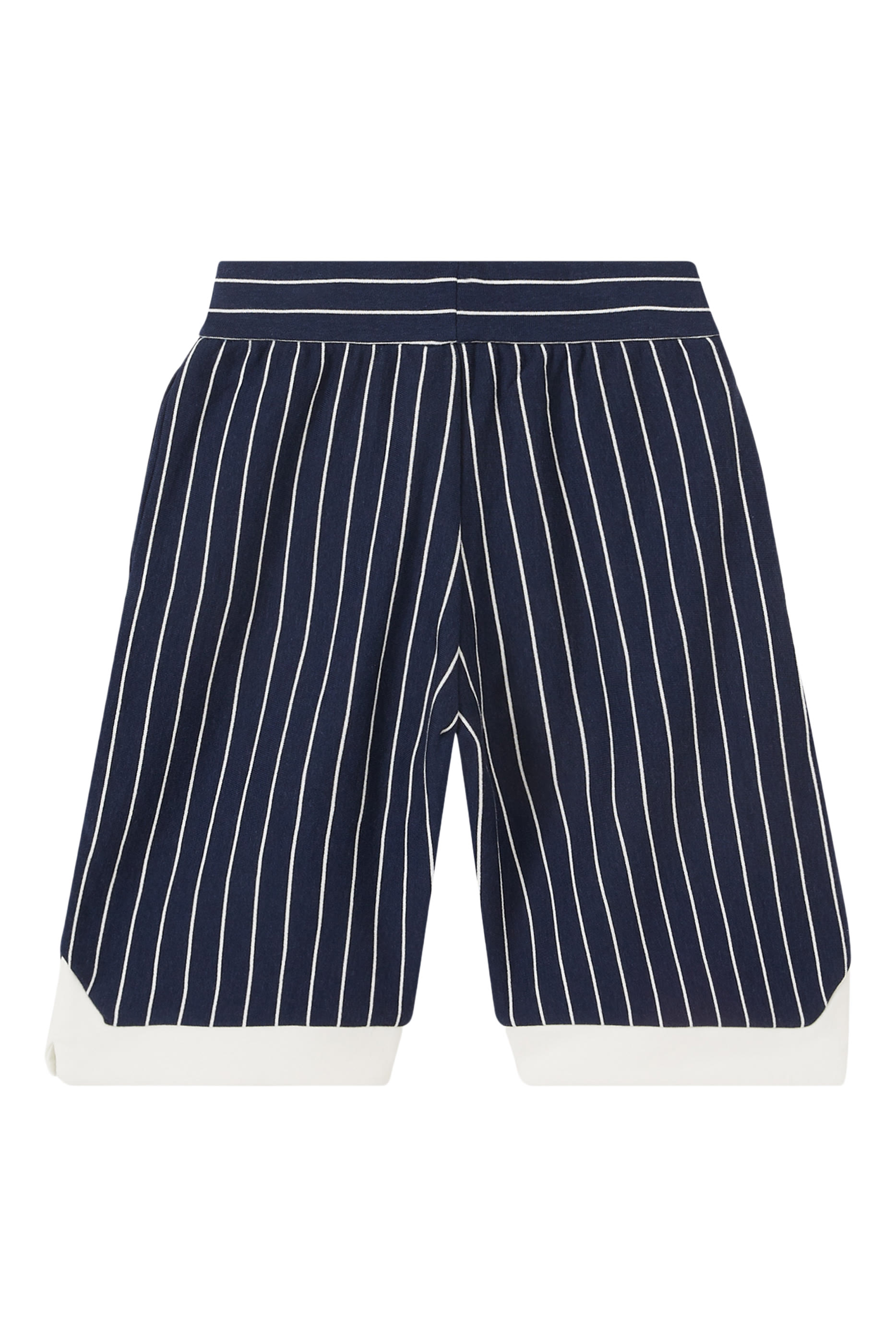 Kids Eagle Logo Striped Shorts