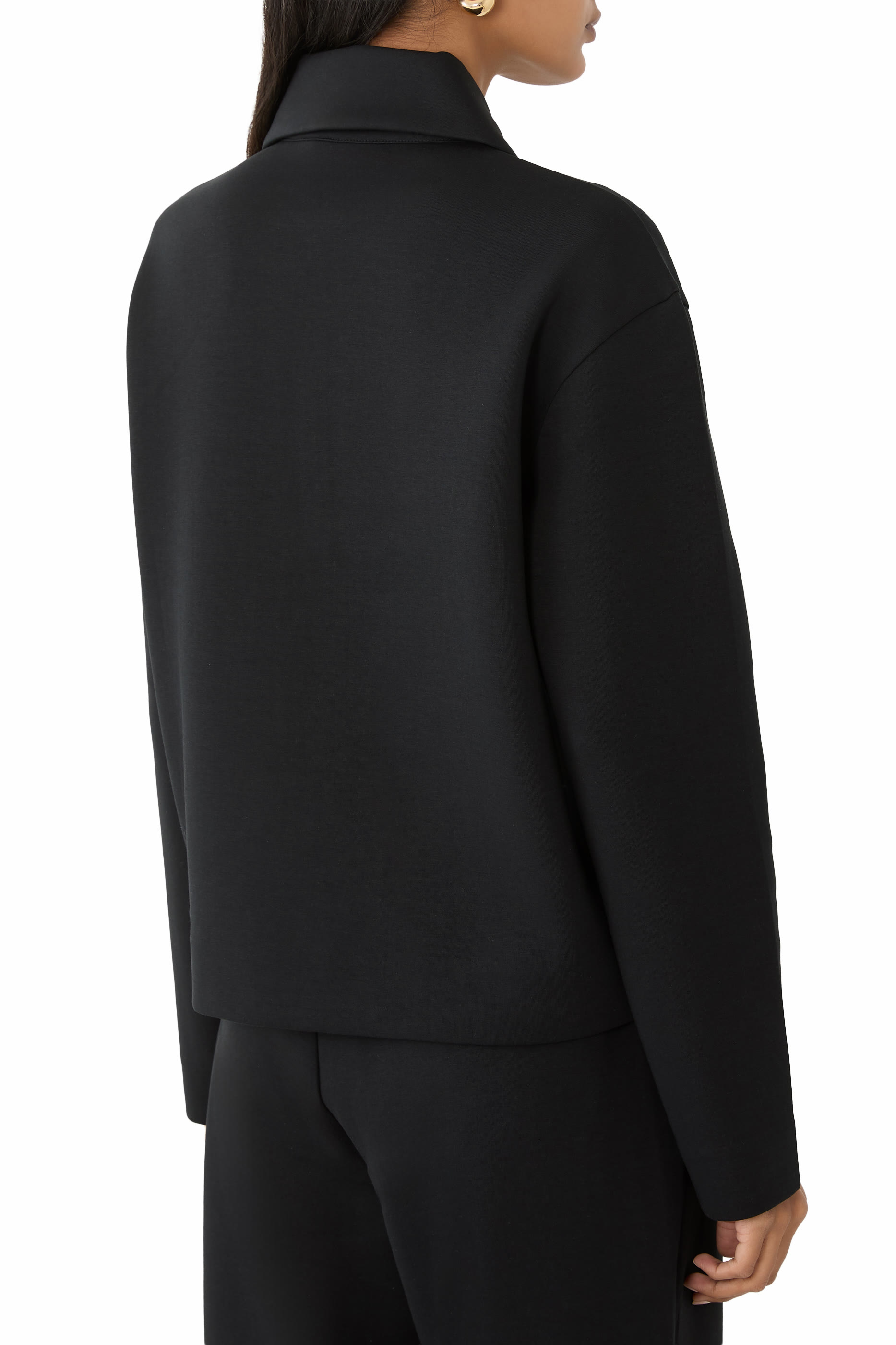  Cotton-Blend Half-Zip Pullover 