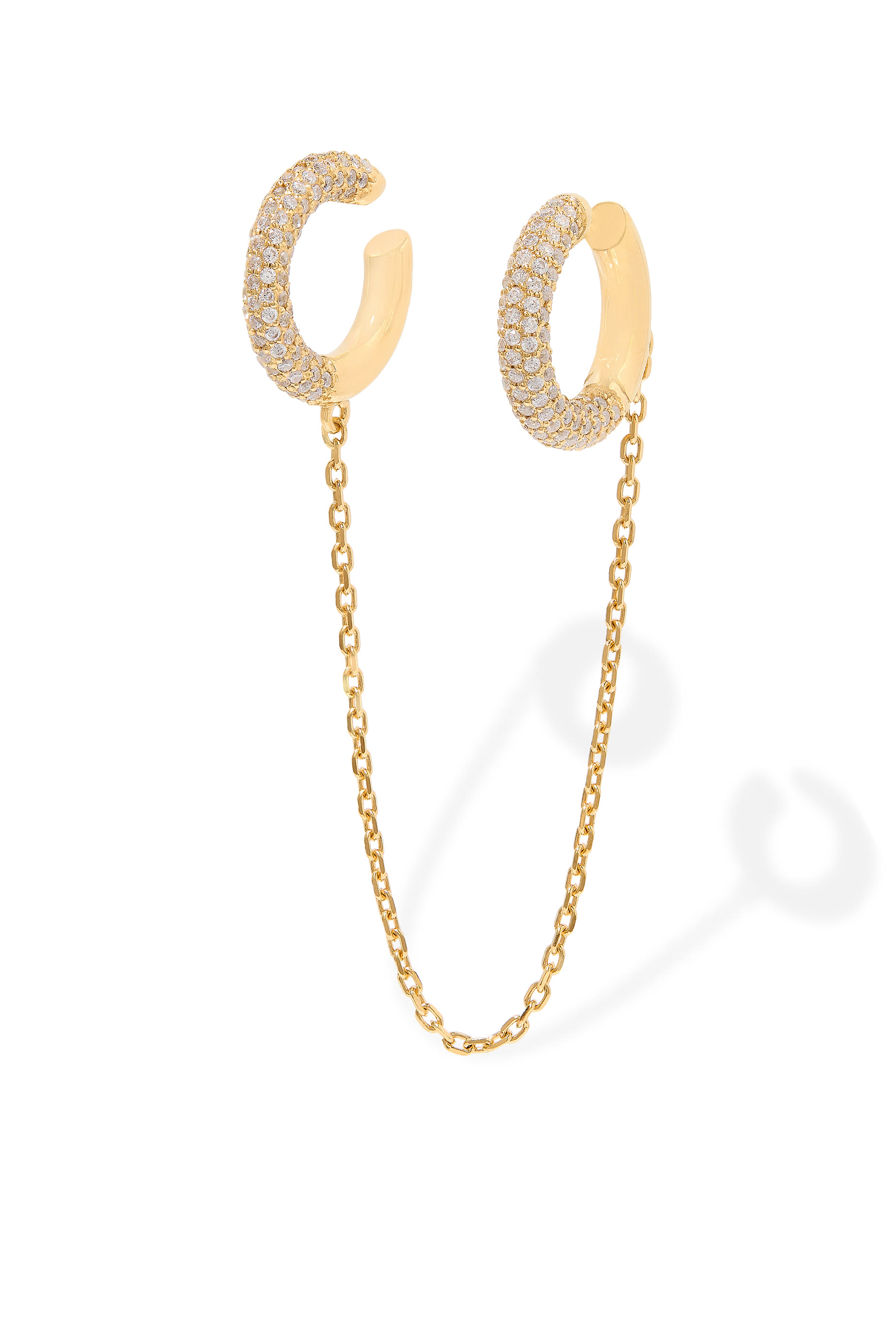 Encrusted Mini Loophole Single Earring