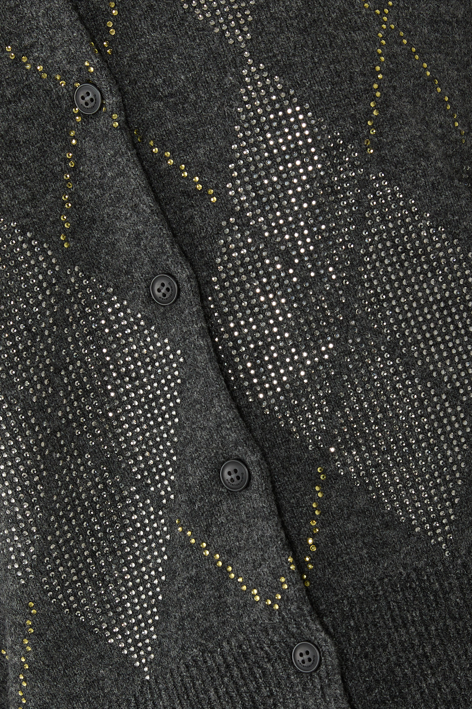  Crystal Hotfix Cropped Cardigan 