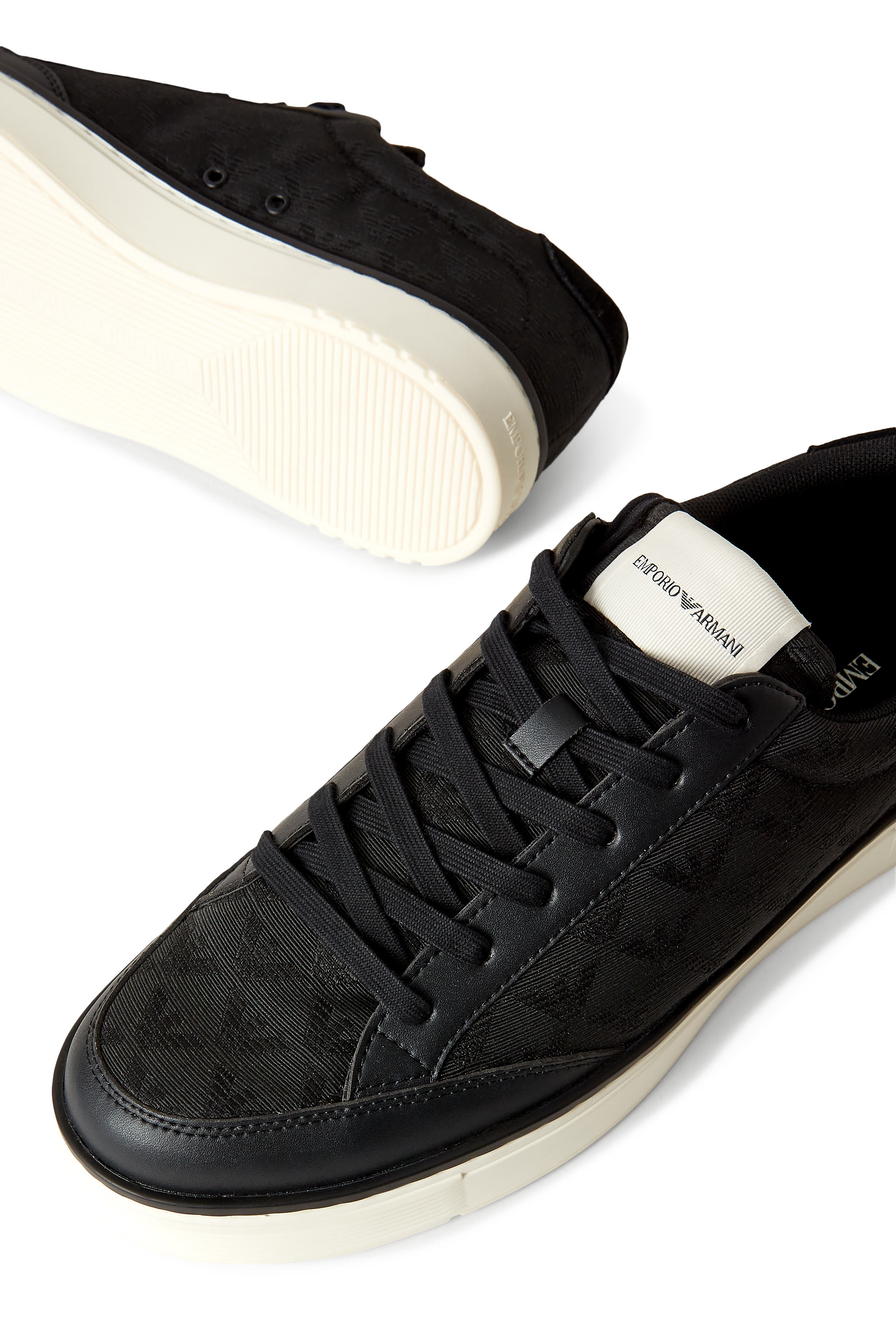 Eagle Logo Suede Sneakers