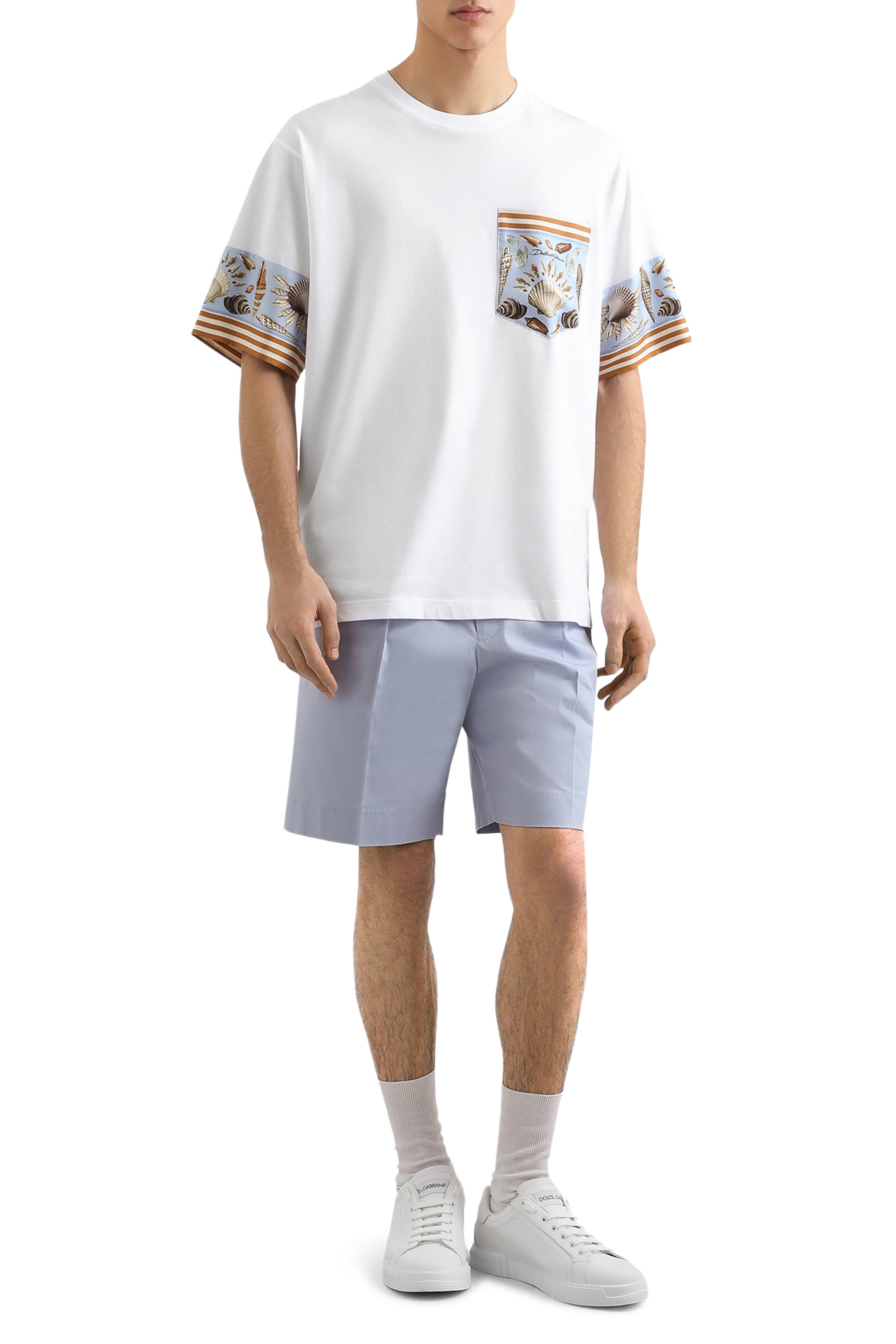Cotton Gabardine Bermuda Shorts