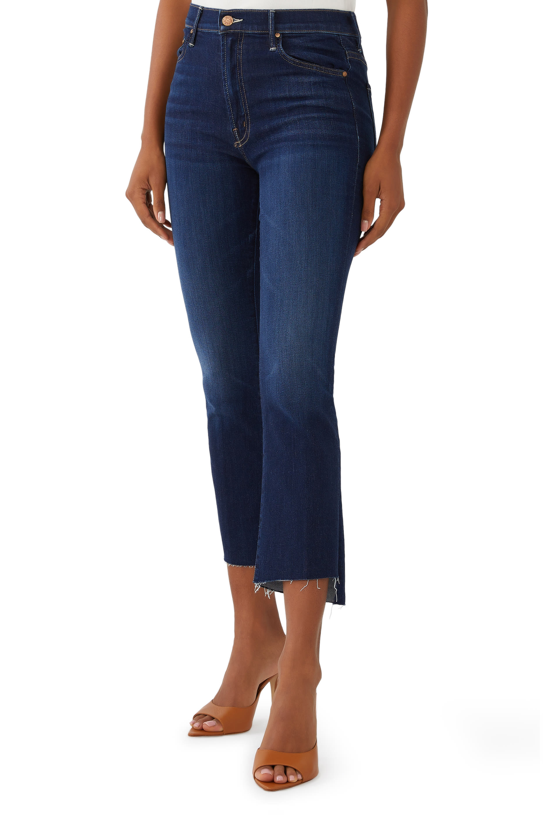 Insider Crop Step Fray Jeans