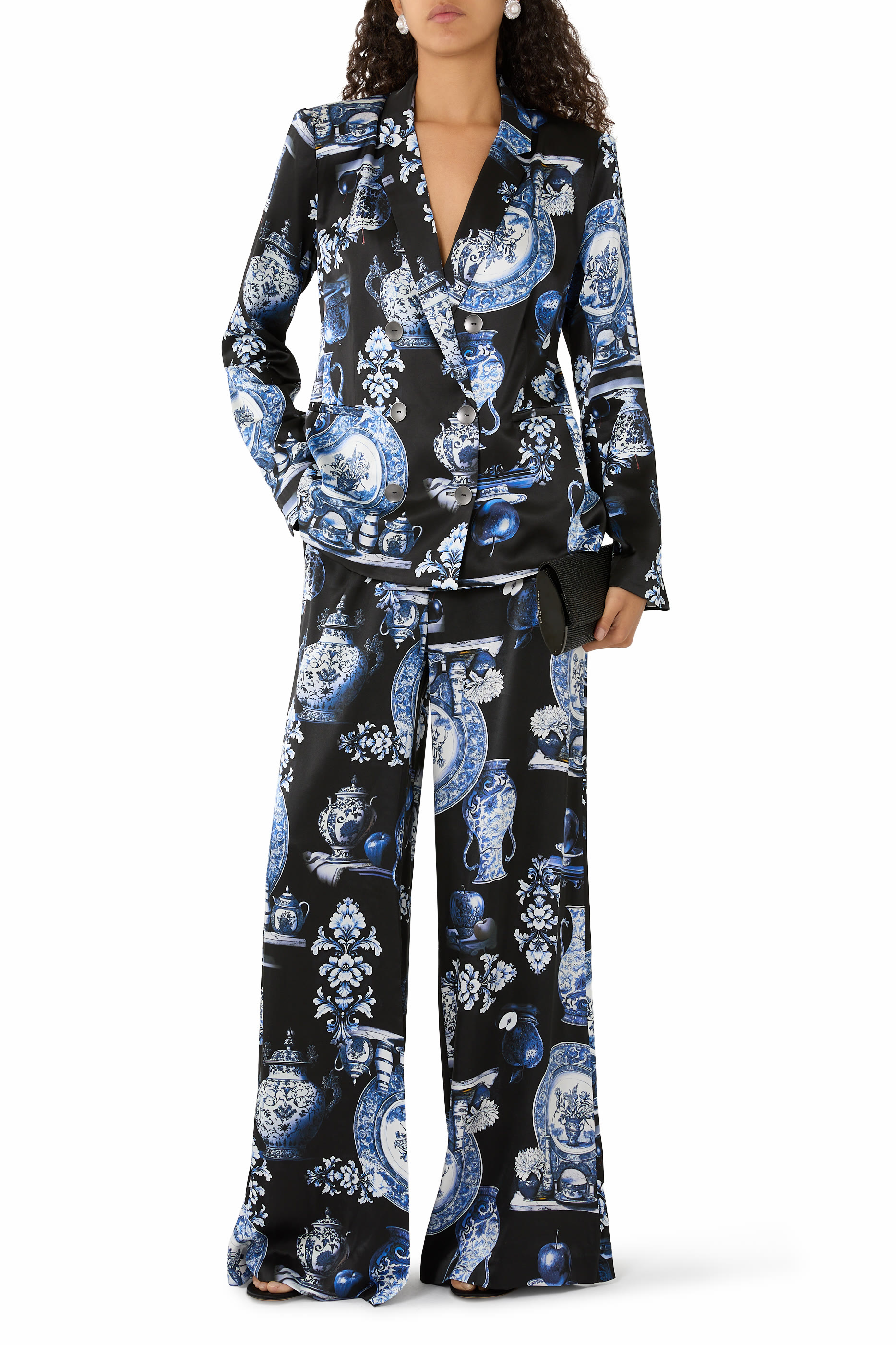 Pilar Silk Wide-Leg Pants