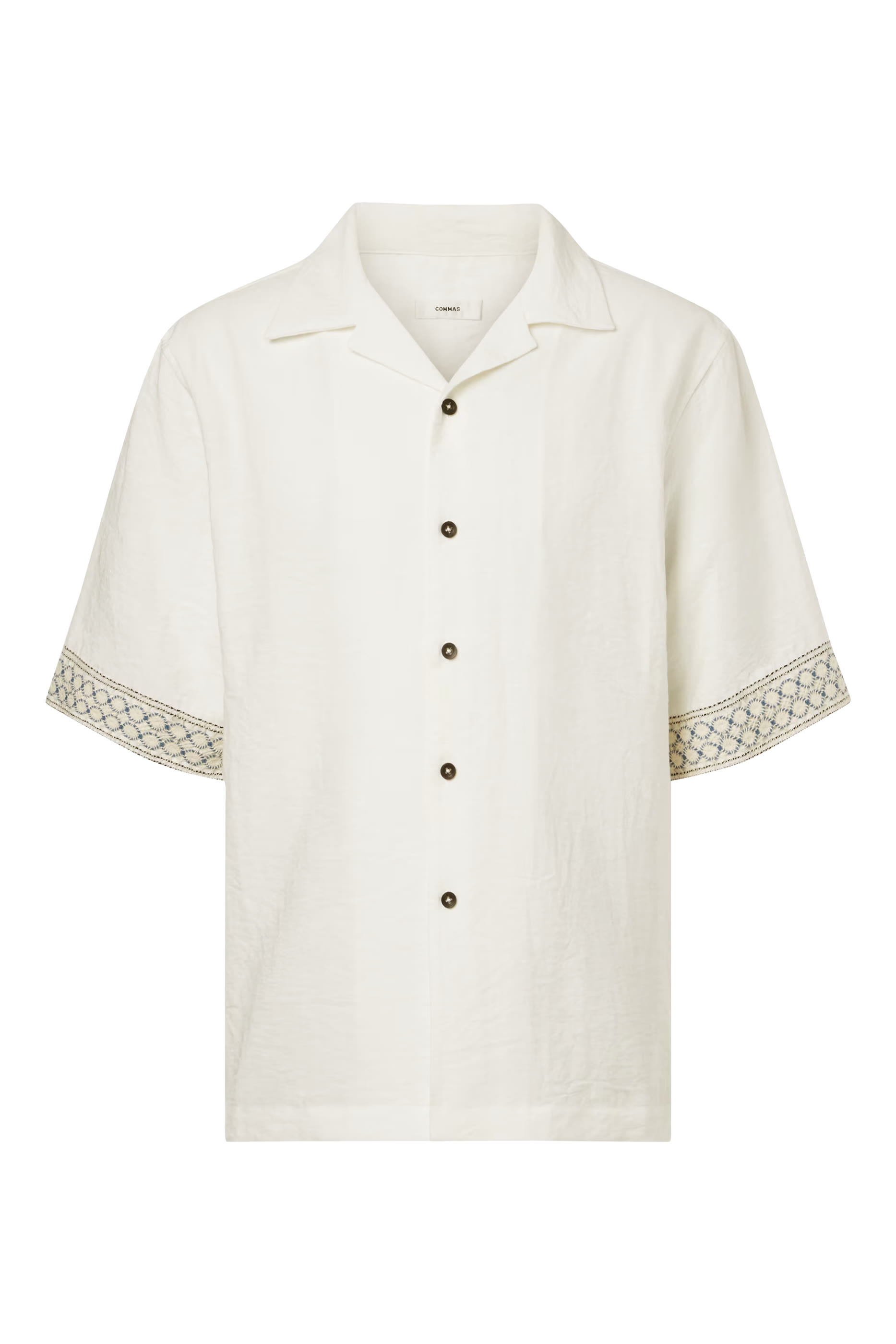 Crochet Trim Bowling Shirt