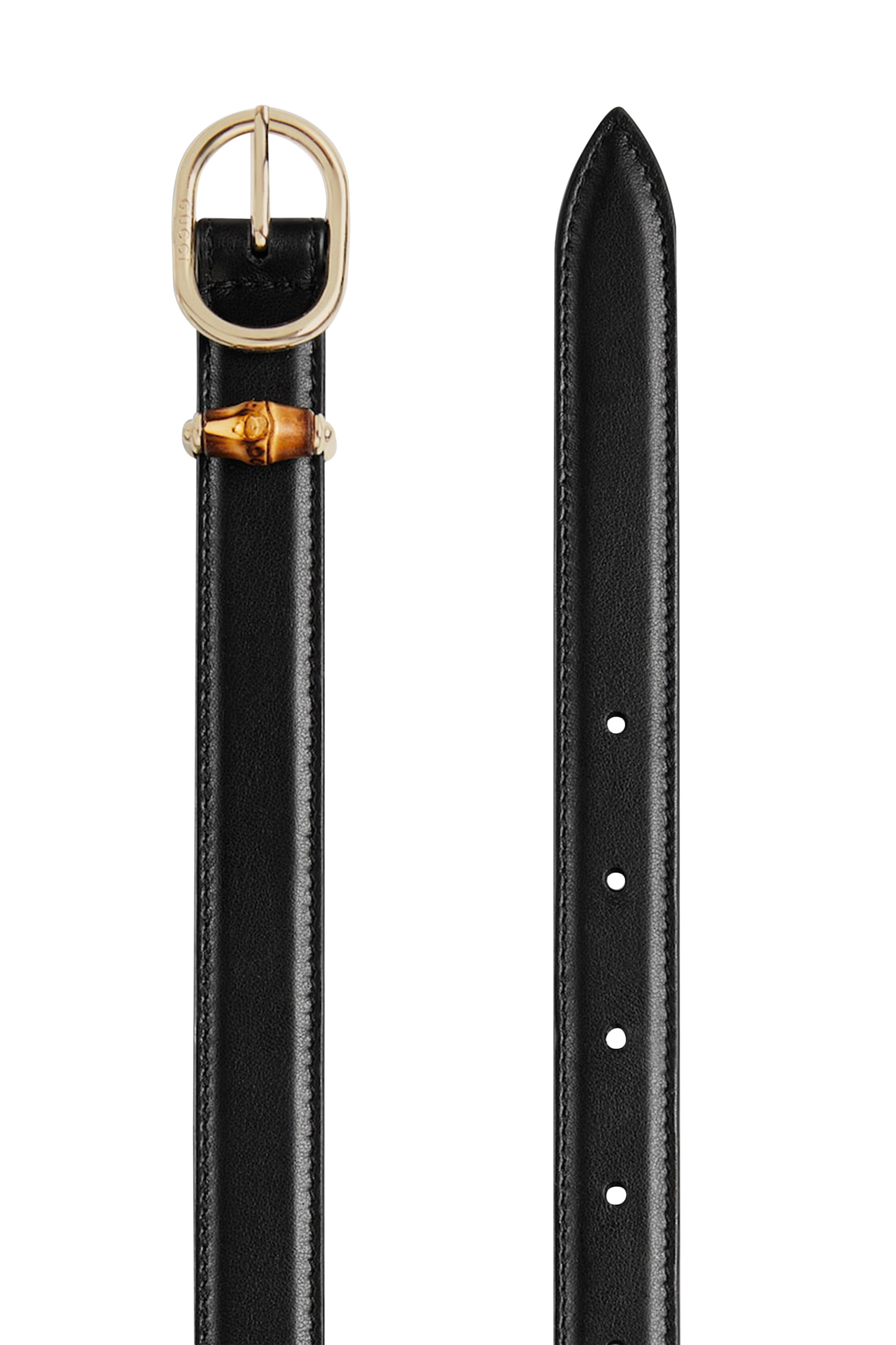 Thin Belt with Oval Buckle 
