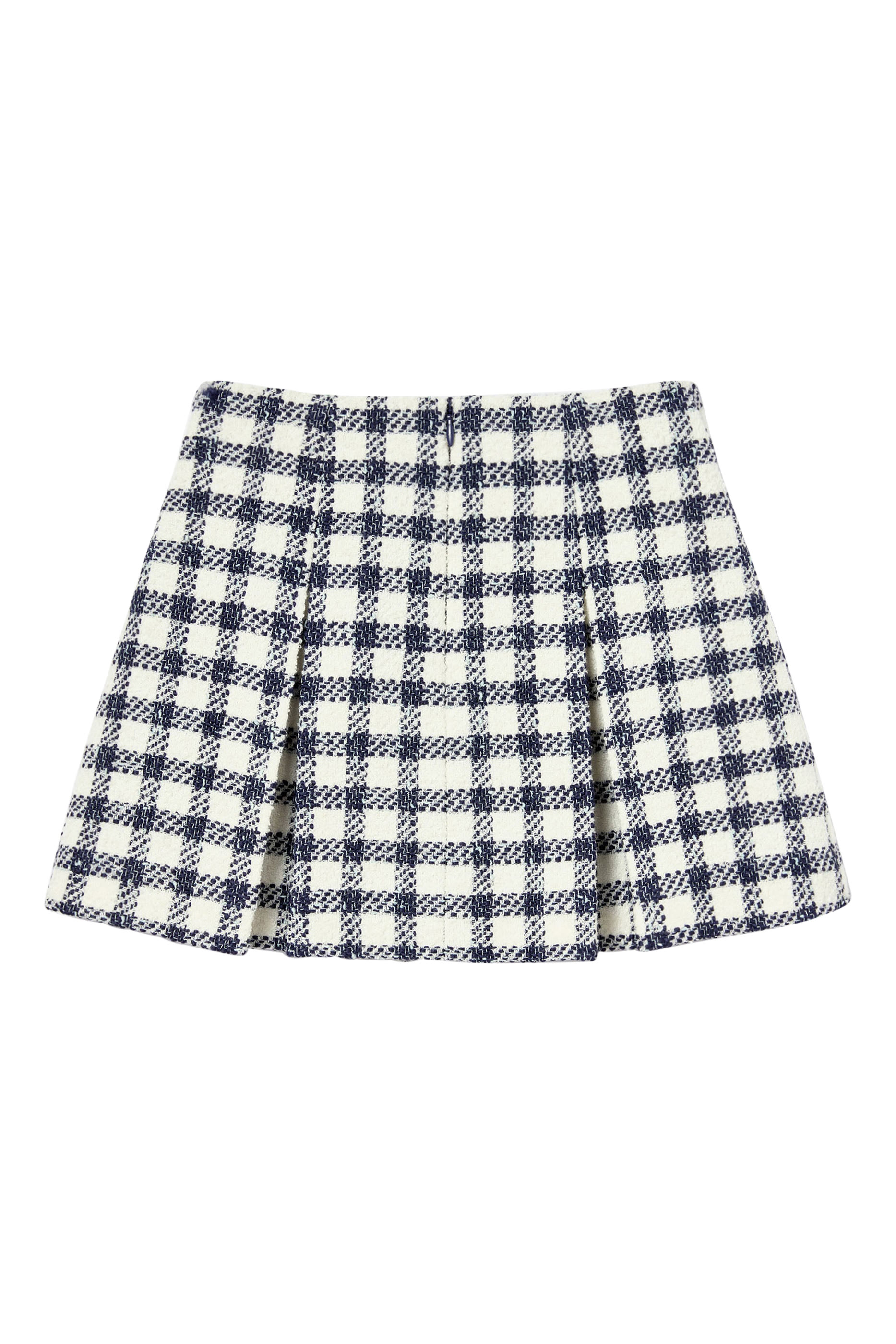 Kids Check Boucl&eacute; Skirt 