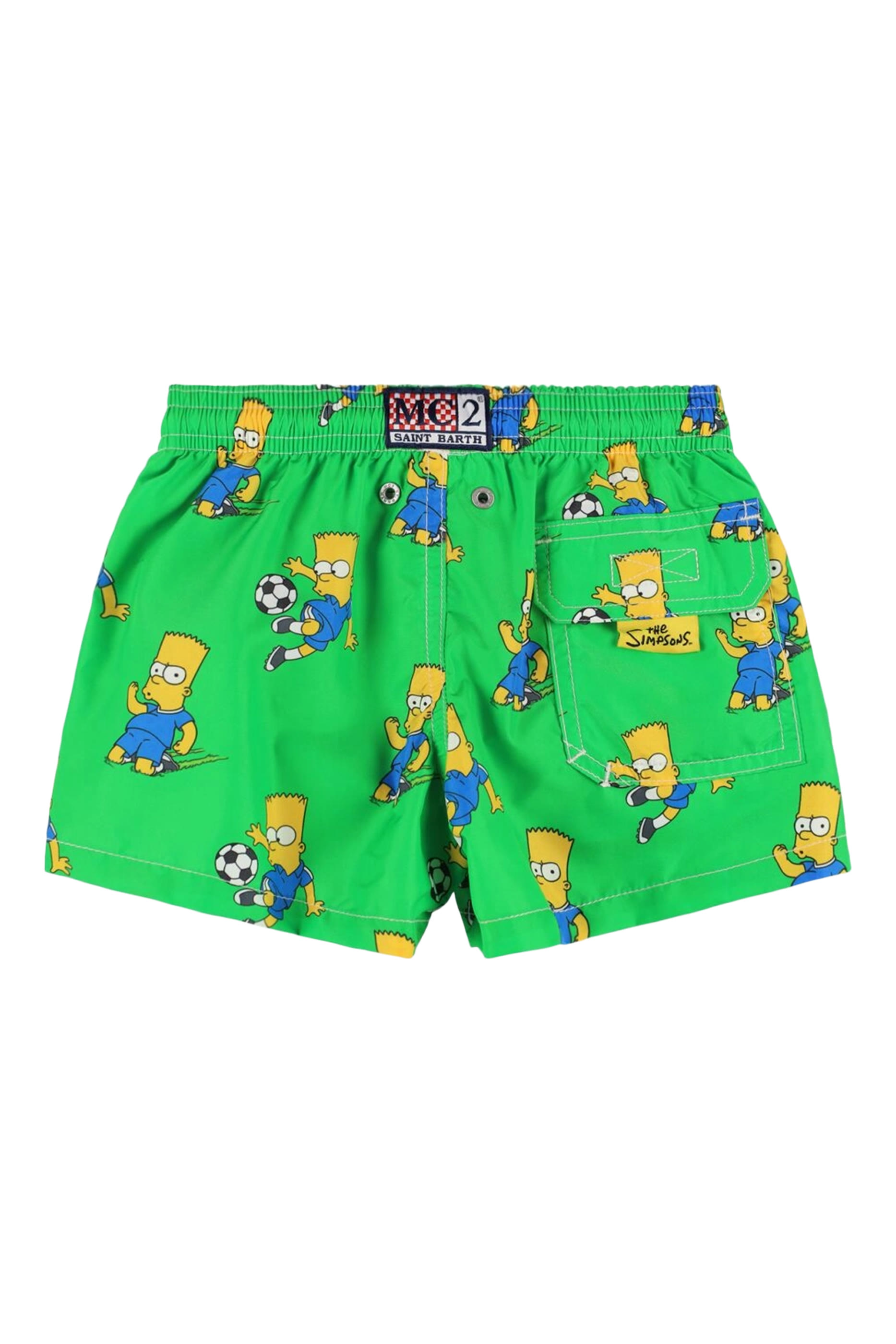 Kids Bart Simpson Print Swim Shorts