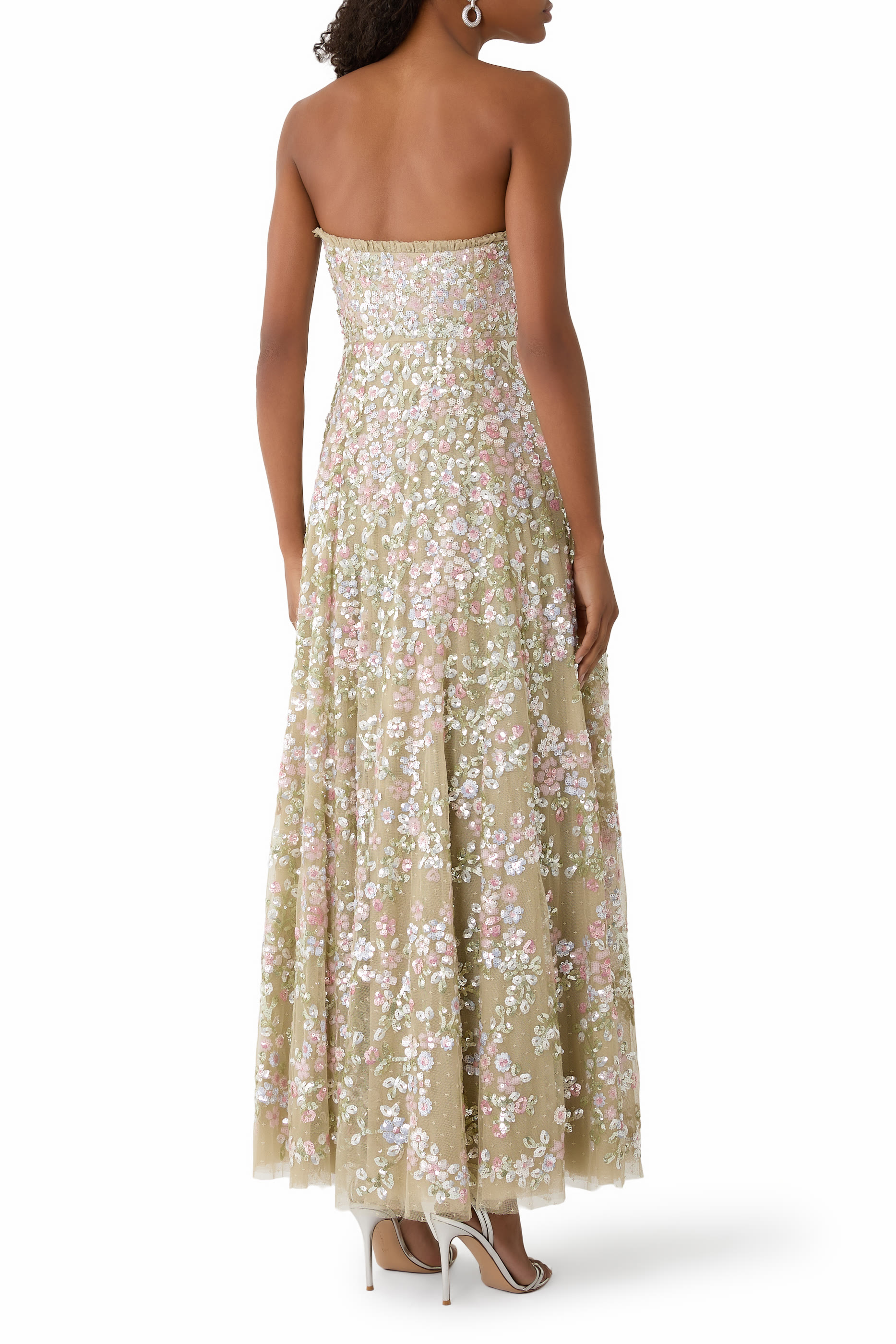 Dream Garland Strapless Gown