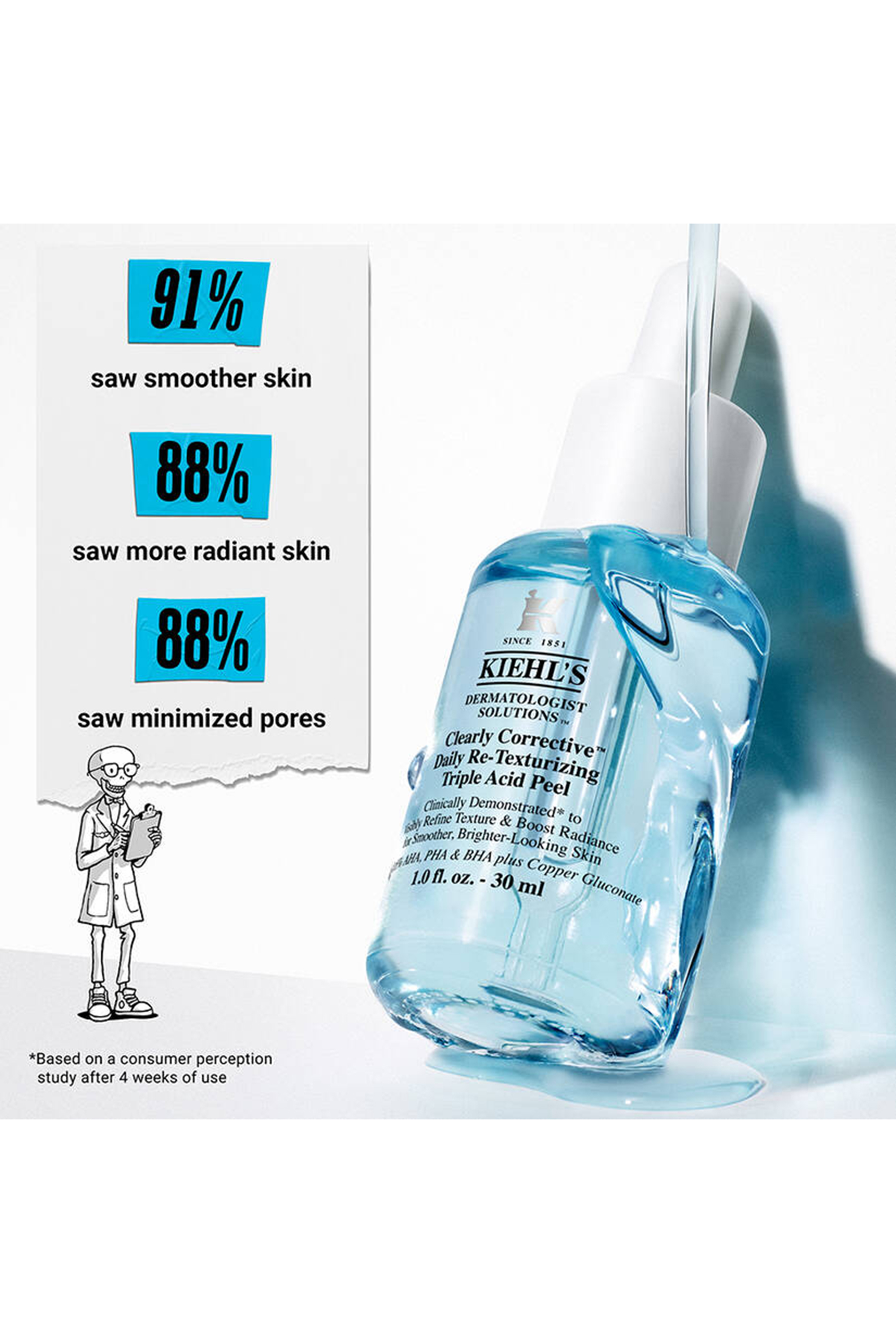 Clearly Corrective&trade; Daily Re-Texturizing Triple Acid Peel Serum