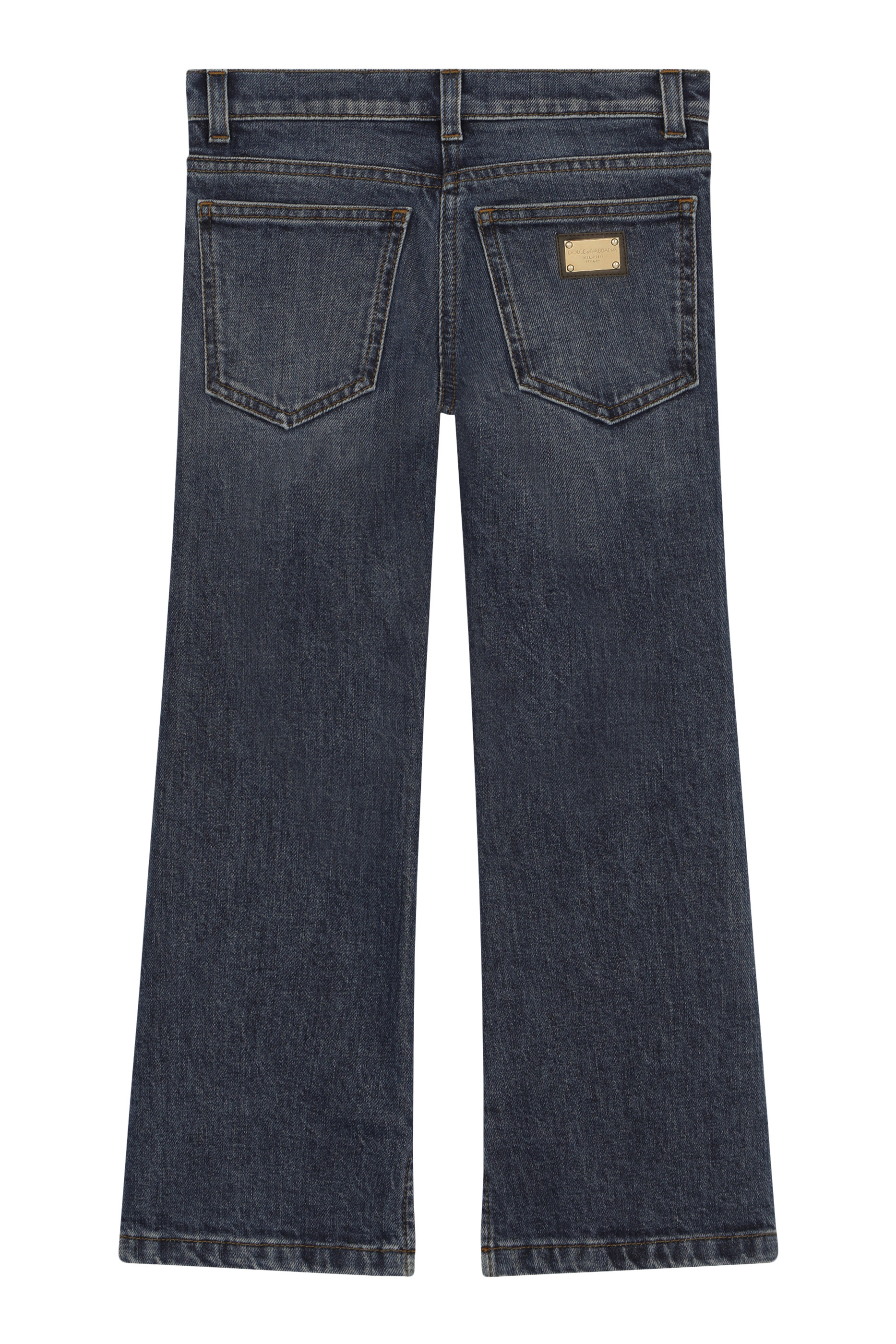 Kids 5-Pocket Denim Bell-Bottom Pants