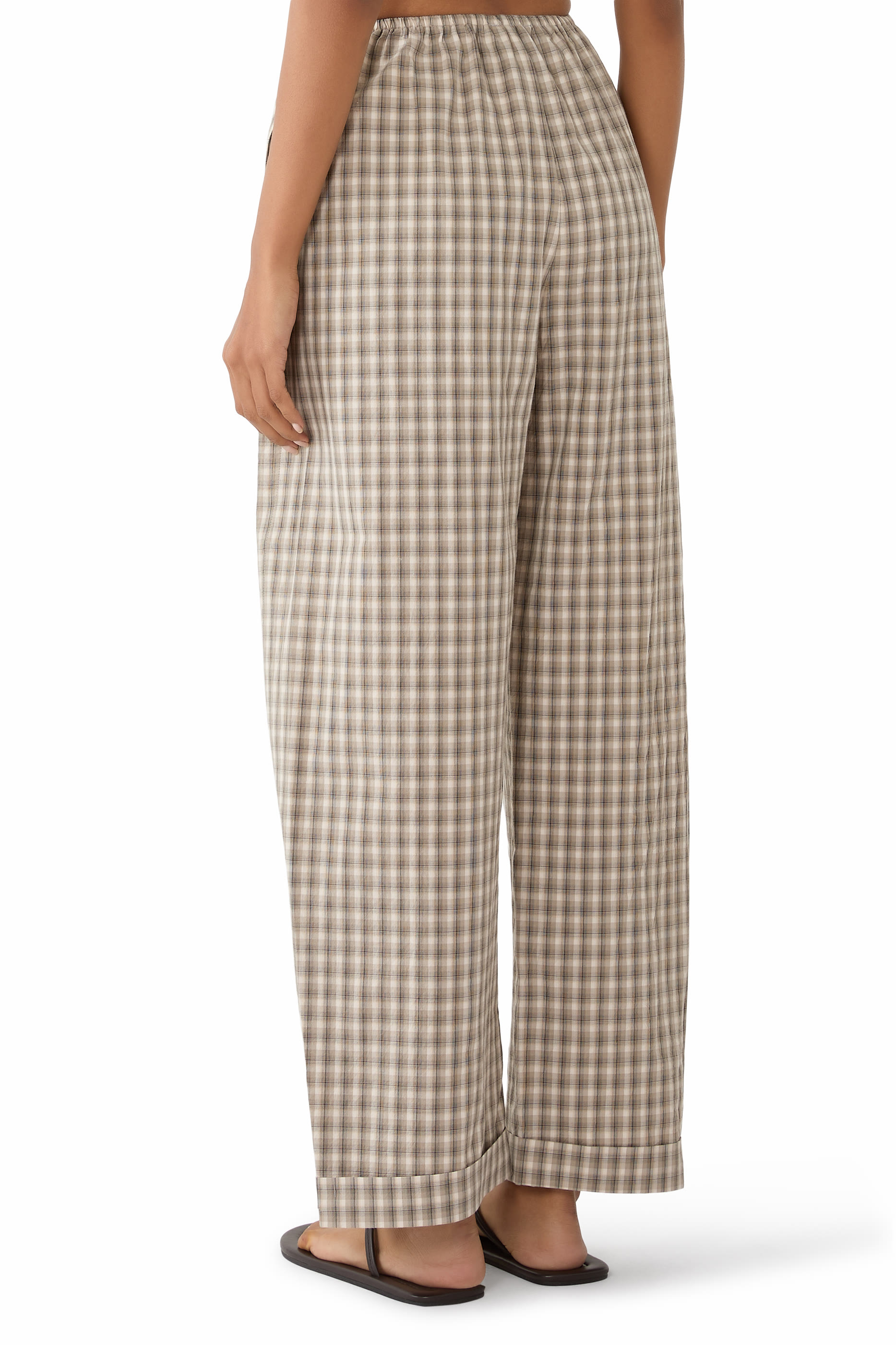 Yayoi Checked Shirting Pants