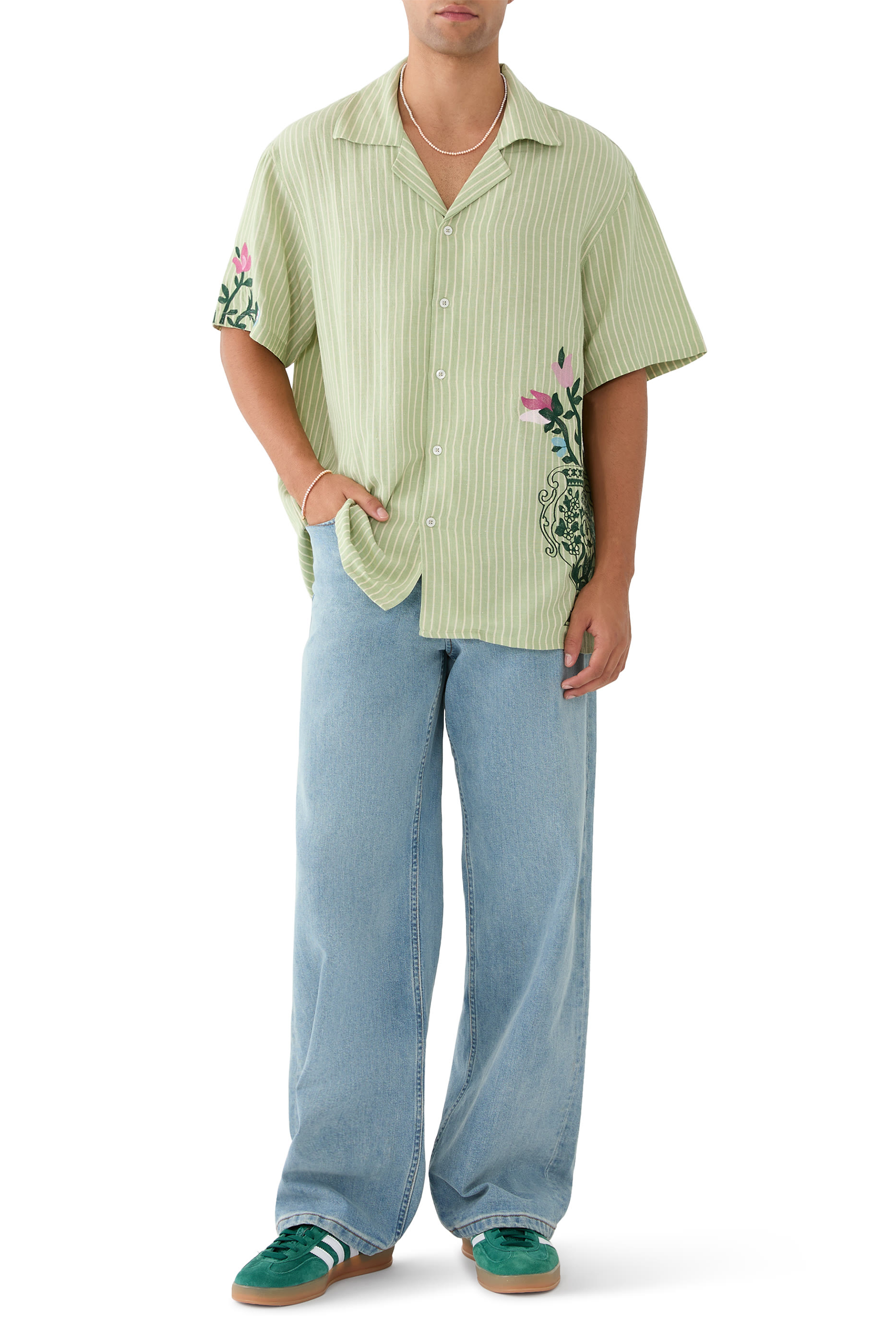 La Chemise Ray&eacute;e Fleurs