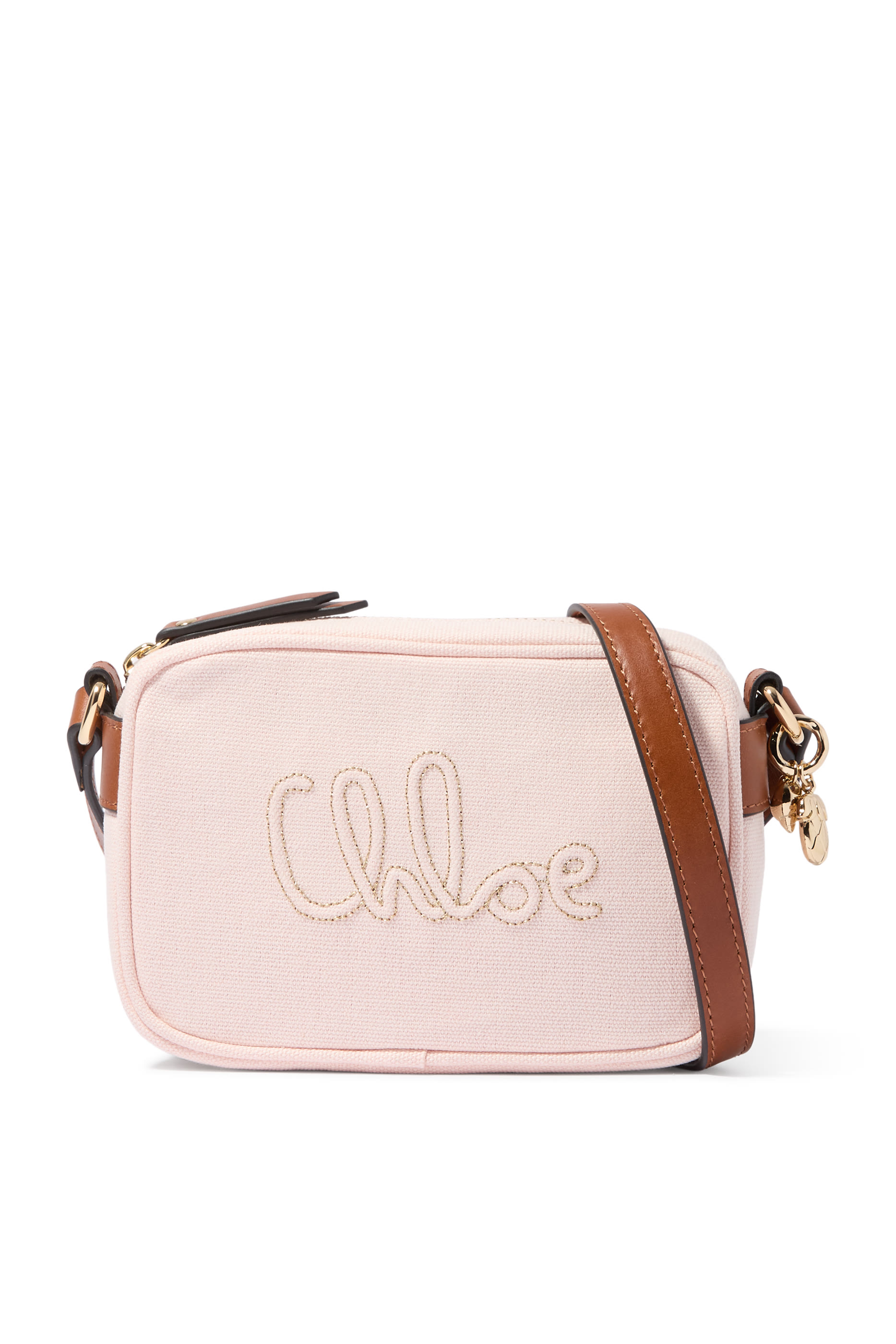 Kids Logo-Embroidered Shoulder Bag