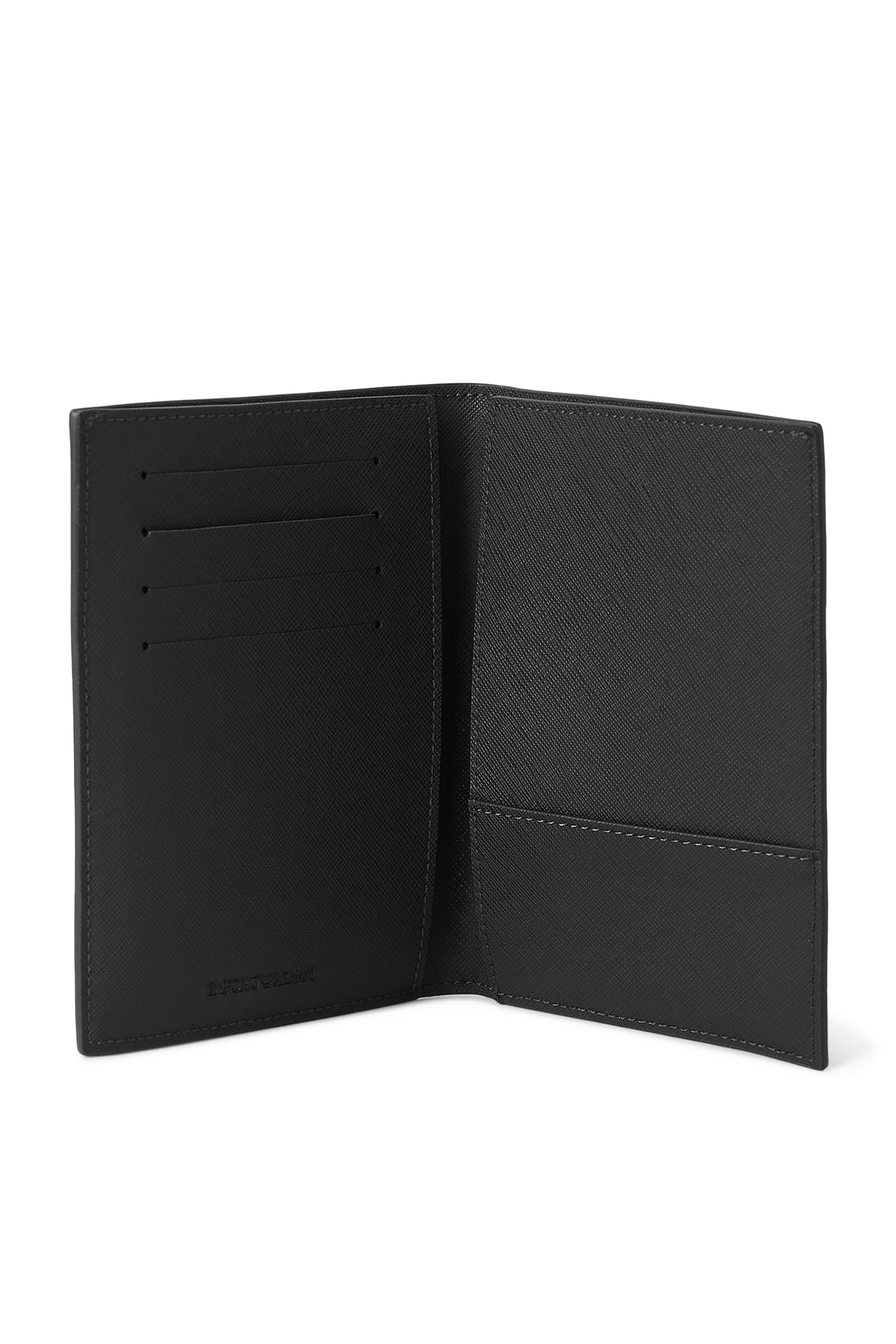 Metal Eagle Logo Passport Holder & Bag Tag Gift Set