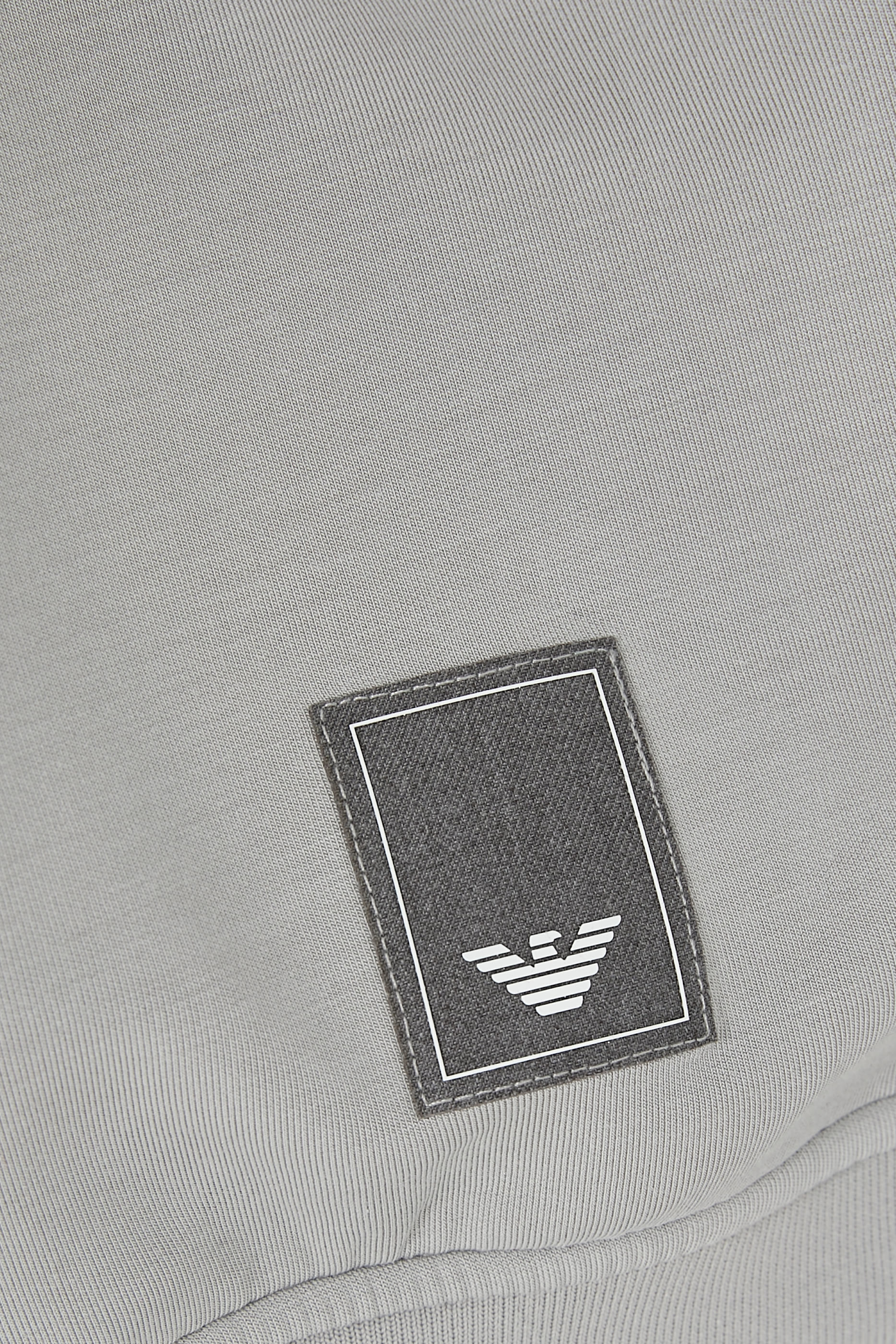 Jersey Hoodie with Eagle Logo Patch