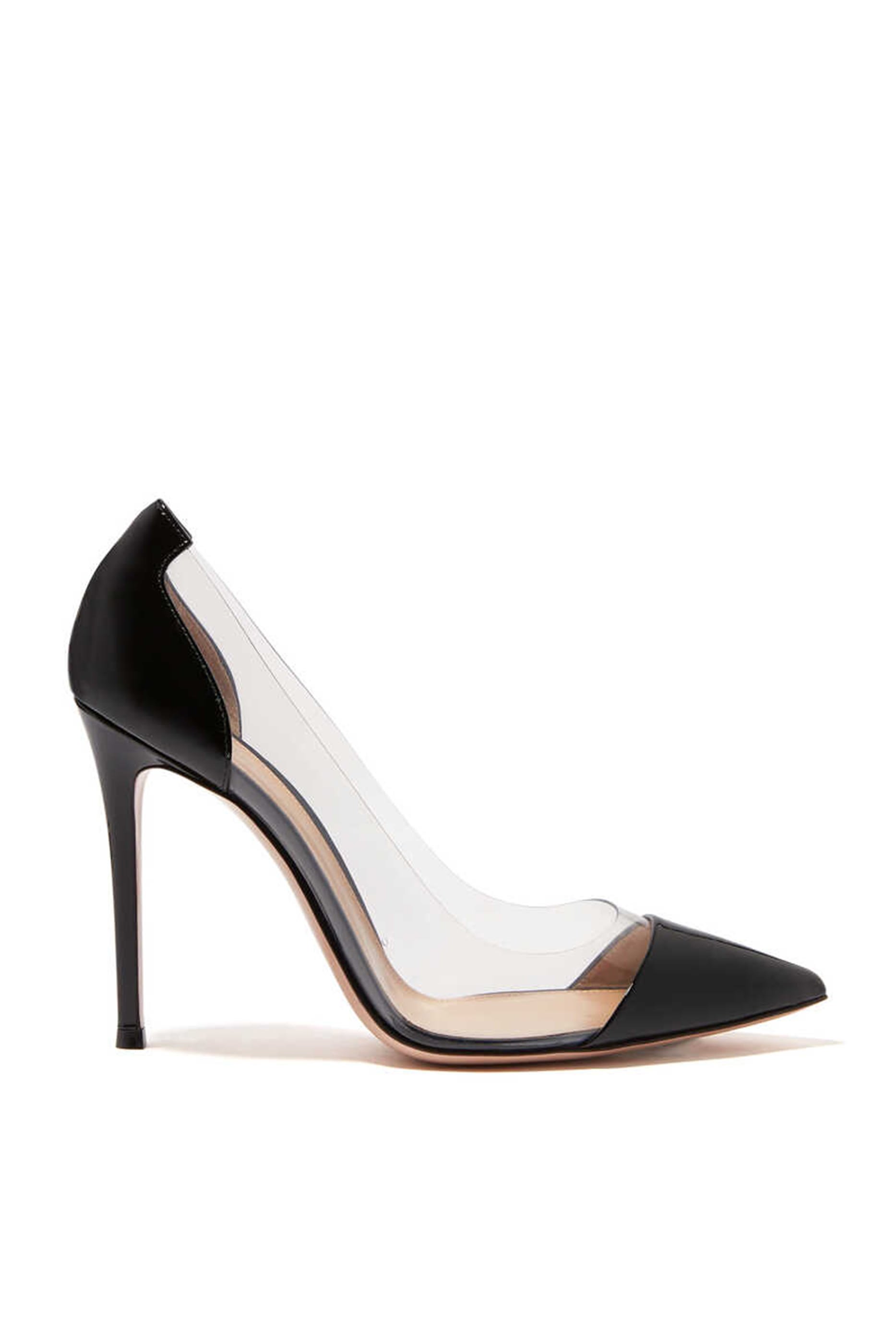 Plexi And Patent Leather Pumps