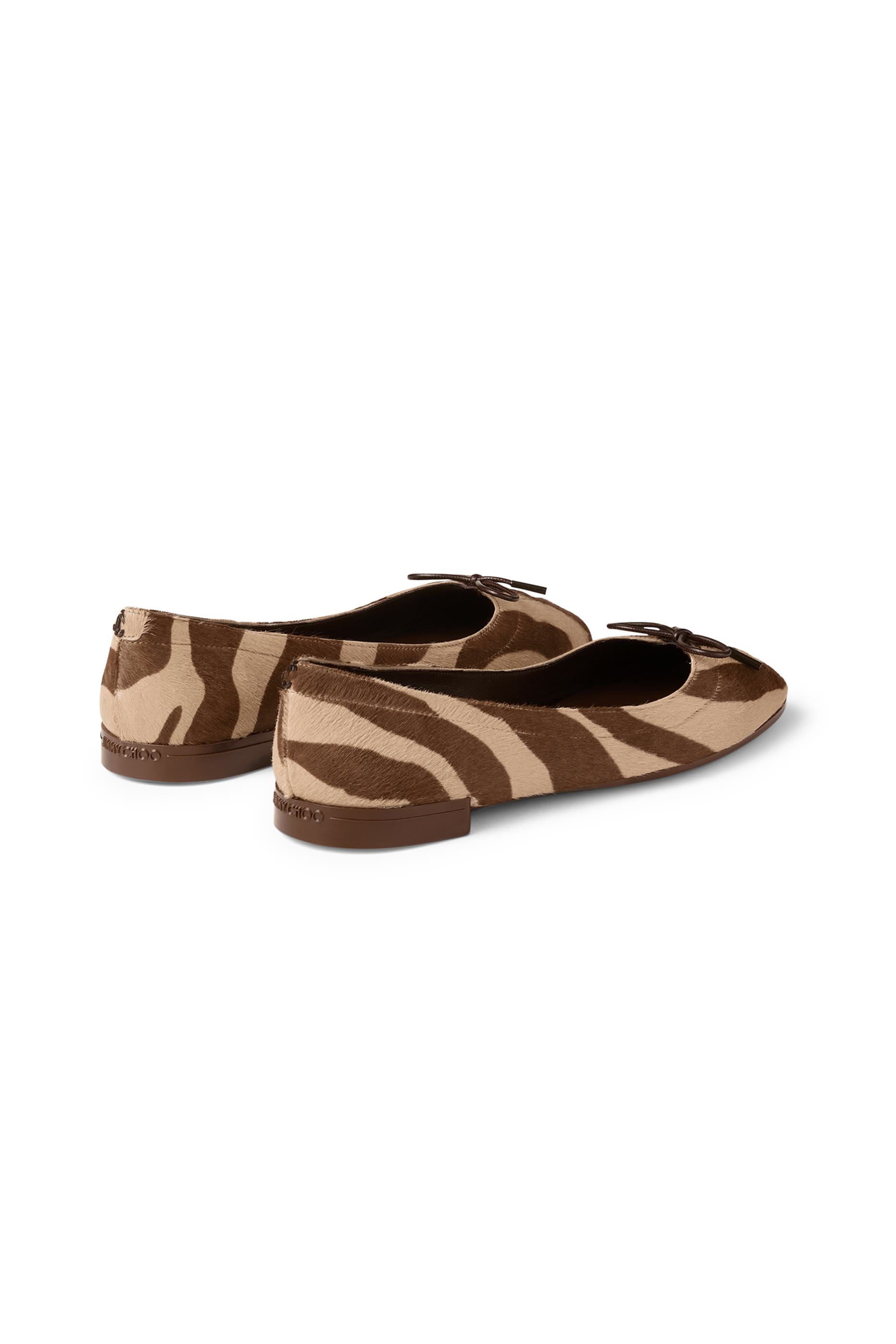  Scarlett Zebra-Printed Pony Ballerina Flats