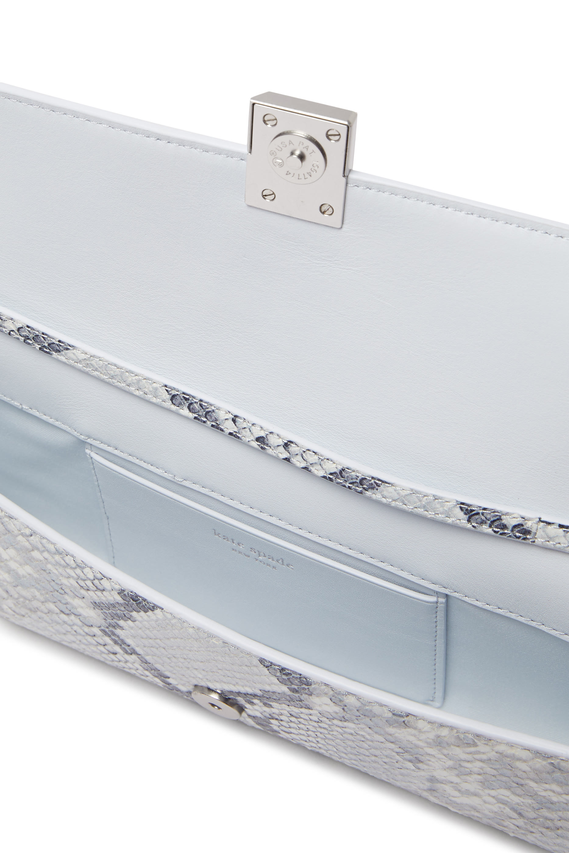 Deco Snake Embossed Soft Mini Shoulder Bag 