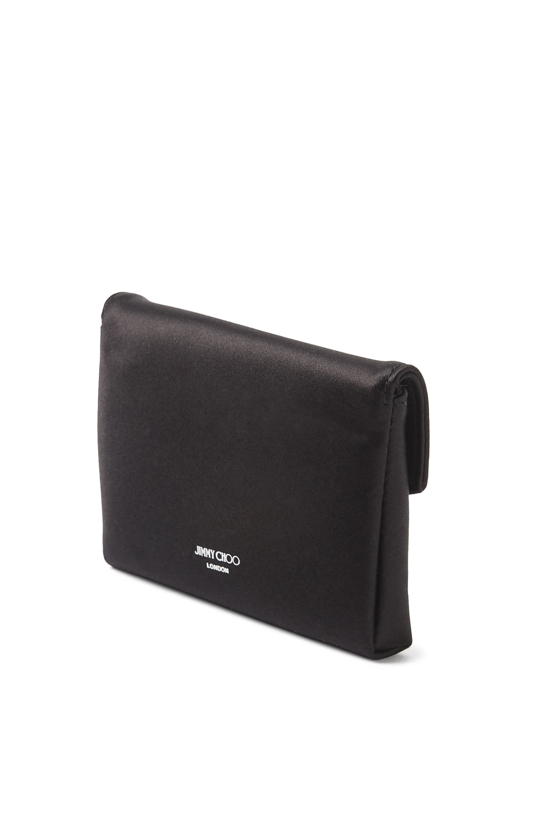 Satin Cardholder with Crystal Bow