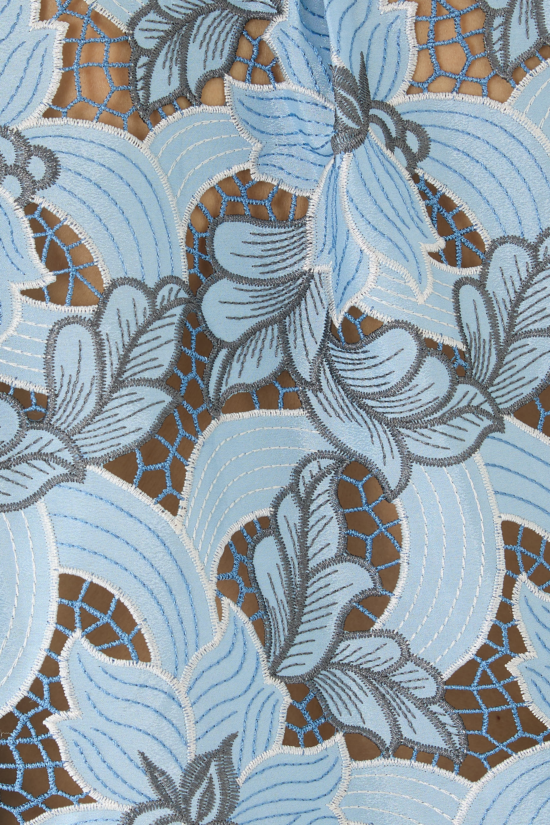 Akemi Cropped Eyelet Blouse