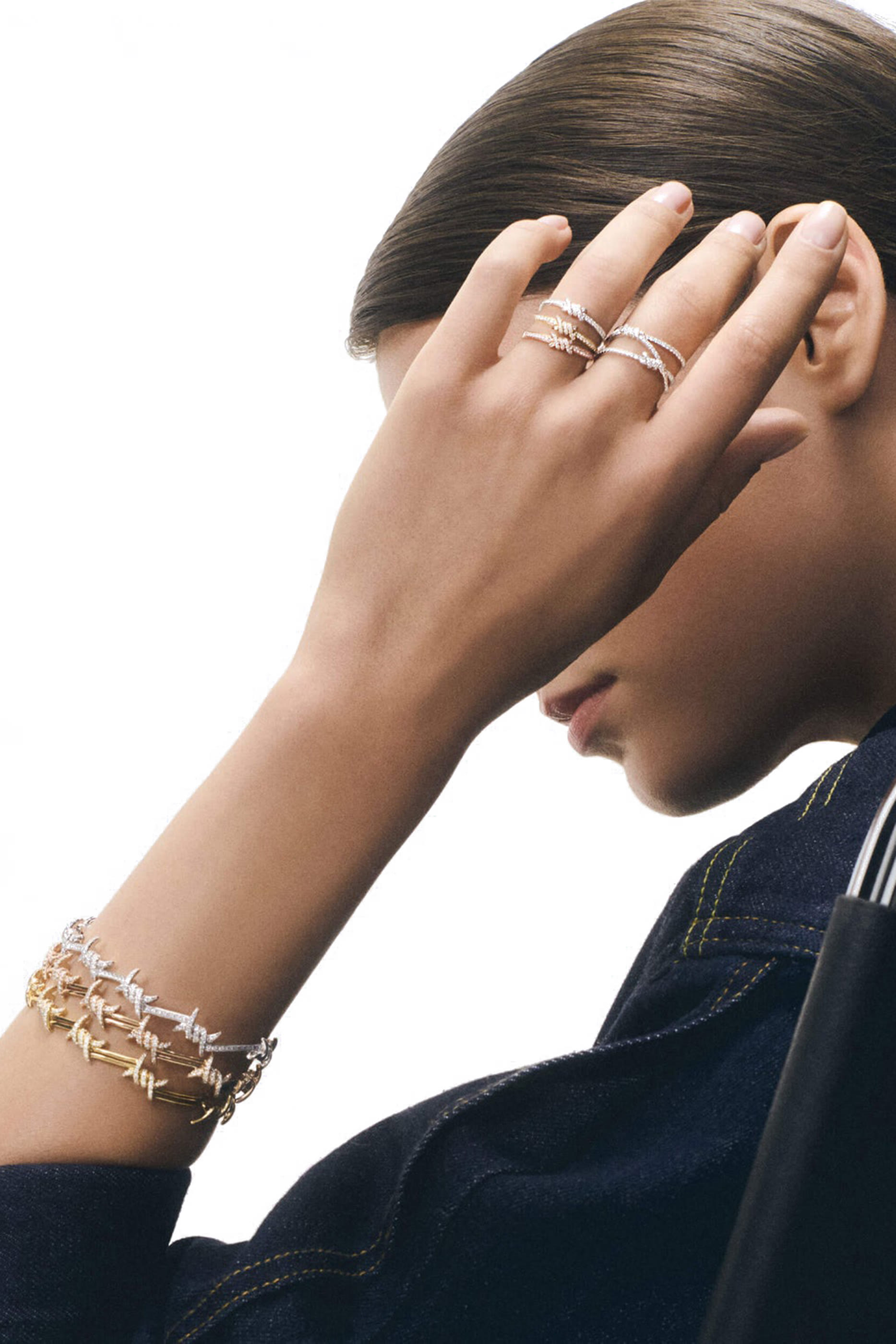  Barbel&eacute; Fine Pav&eacute; Ring, 18K White Gold & Diamonds