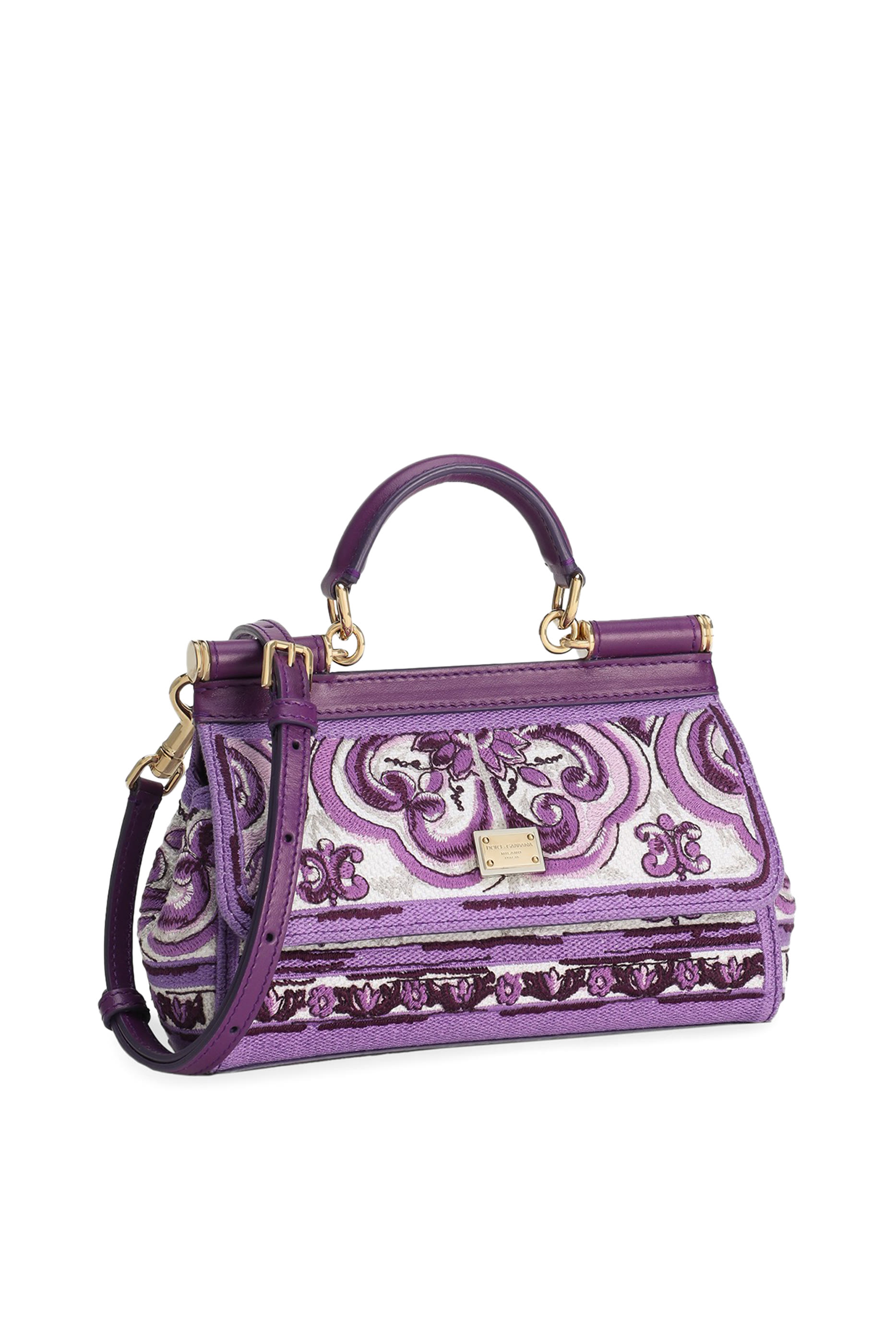 Small Sicily Handbag with Majolica Embroidery