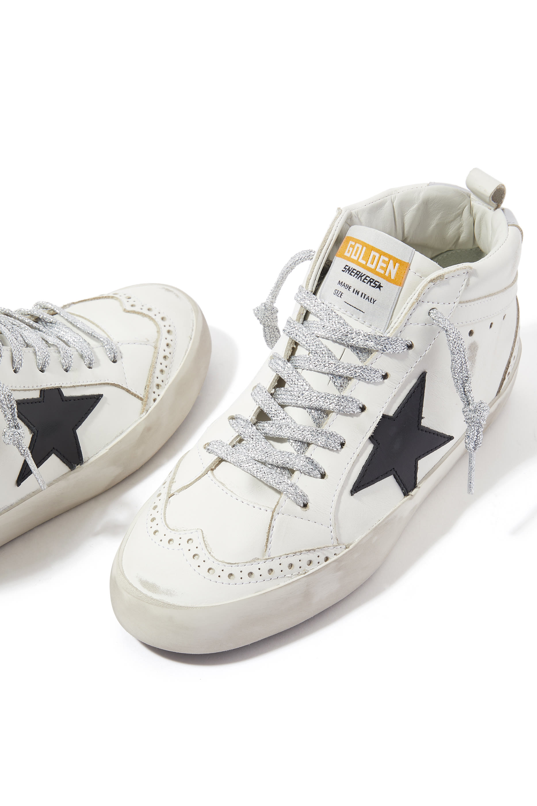 Mid Star Leather Sneakers