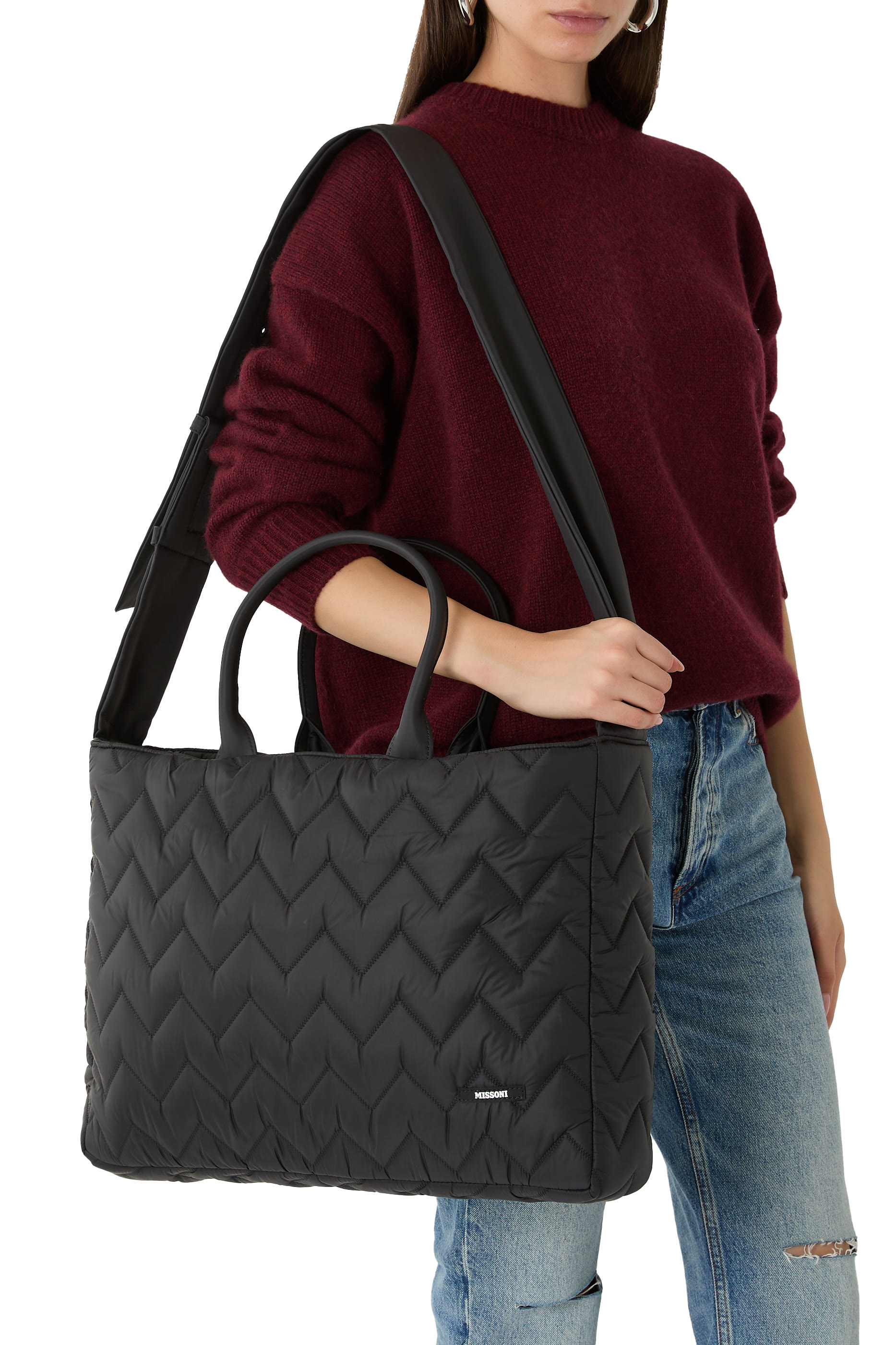 Kids Chevron Quilted Diaper Bag