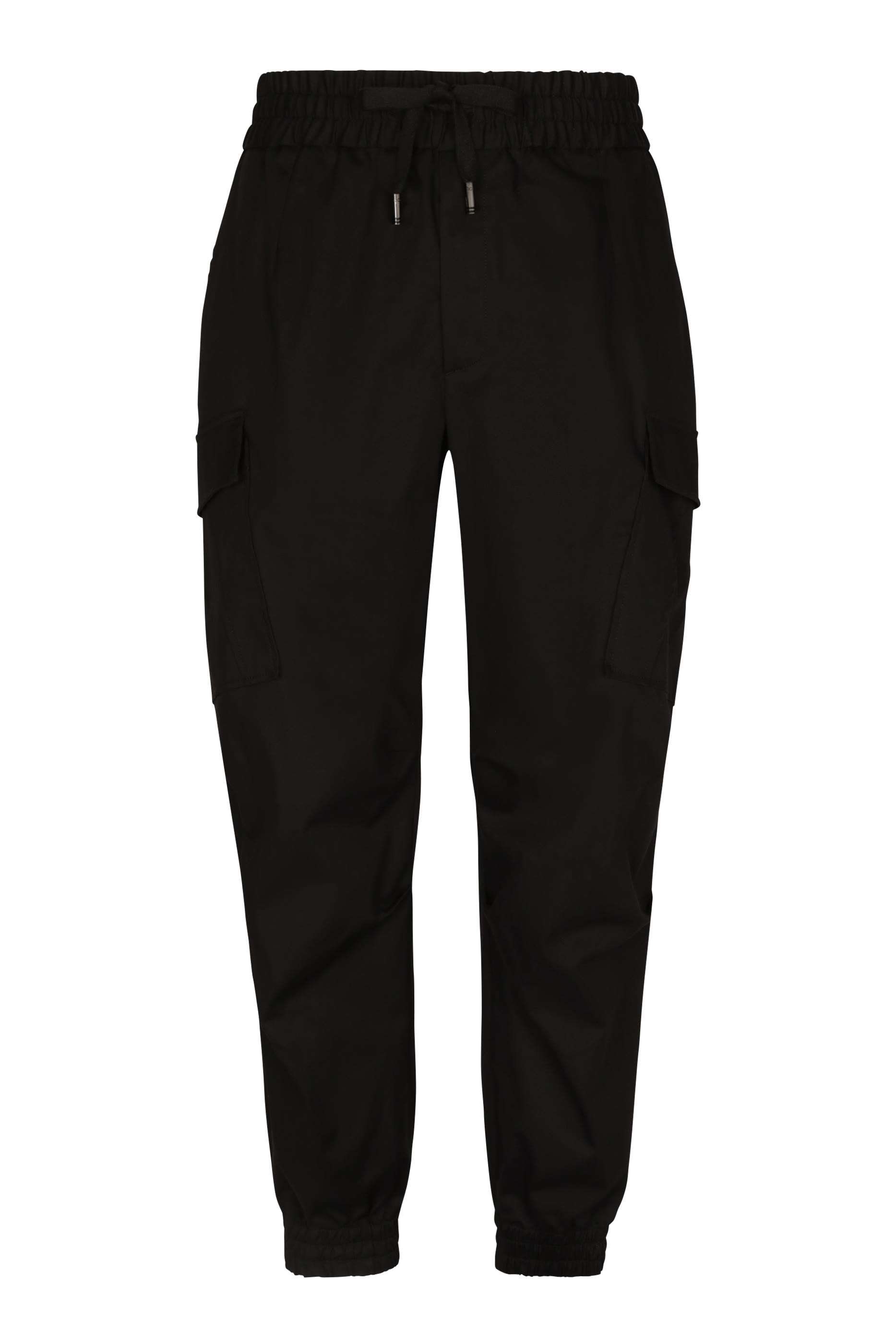 Logo Tag Cotton Cargo Pants