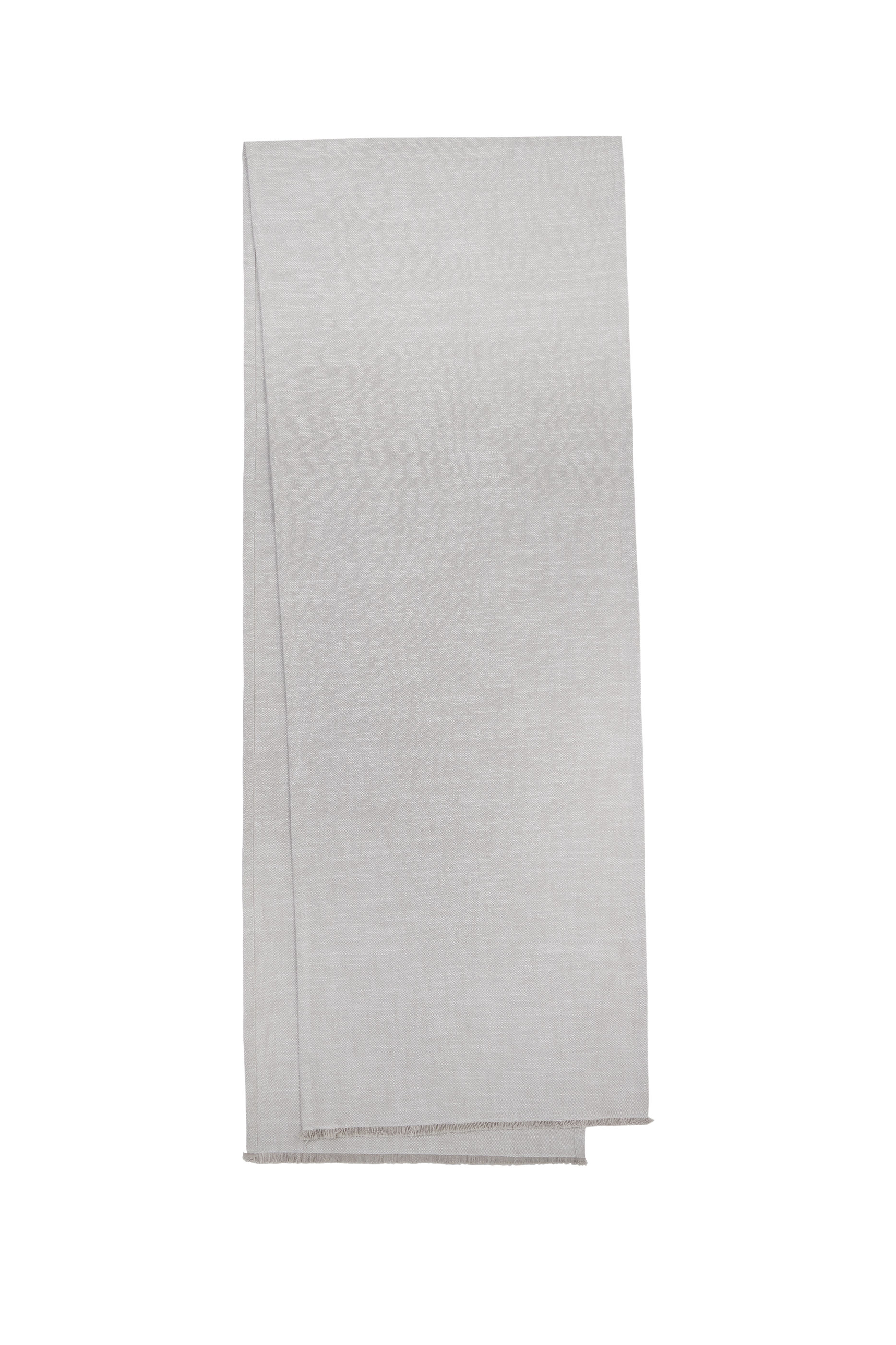 Soft Grey Fringed Runner