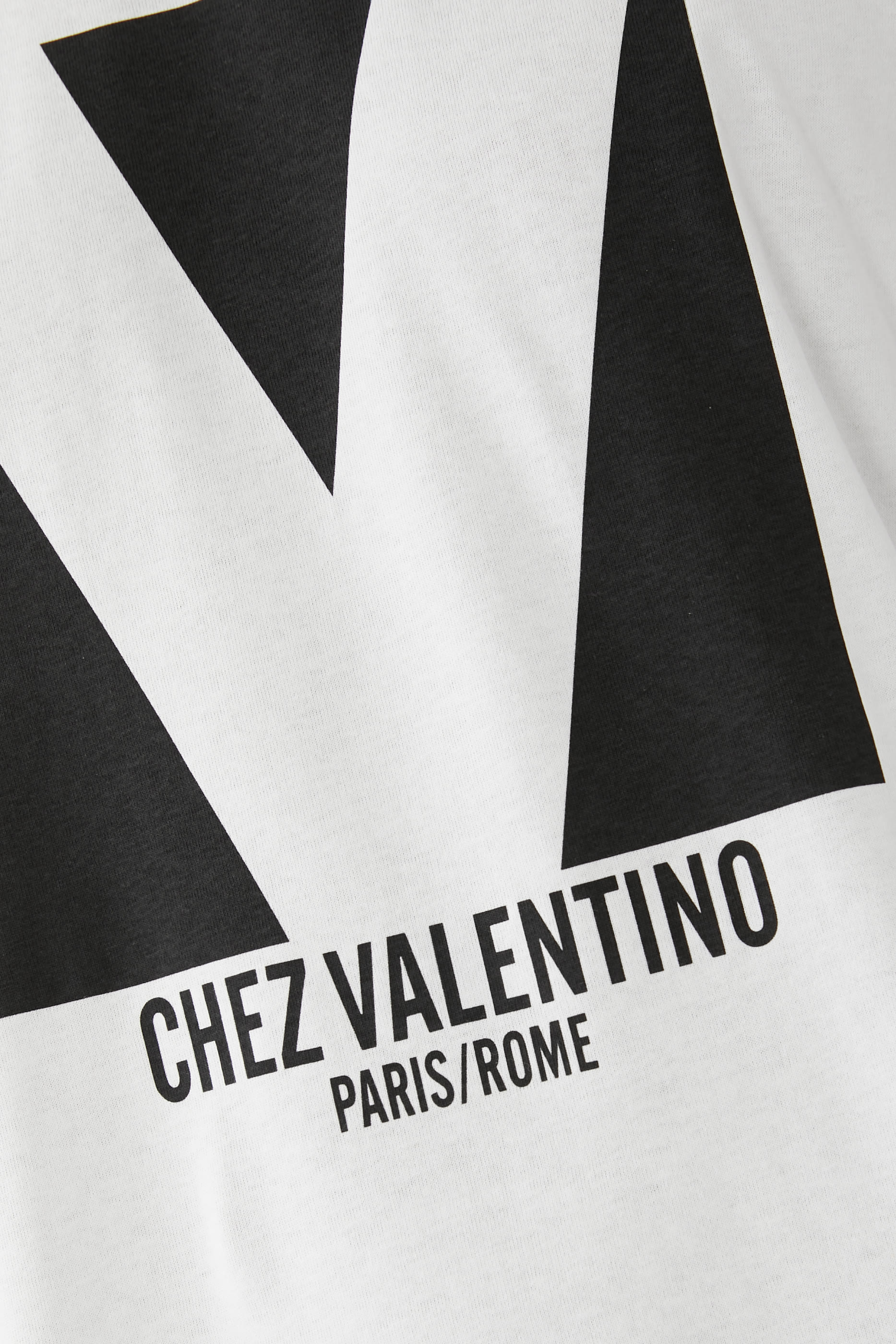 Chez Valentino Print Cotton T-Shirt