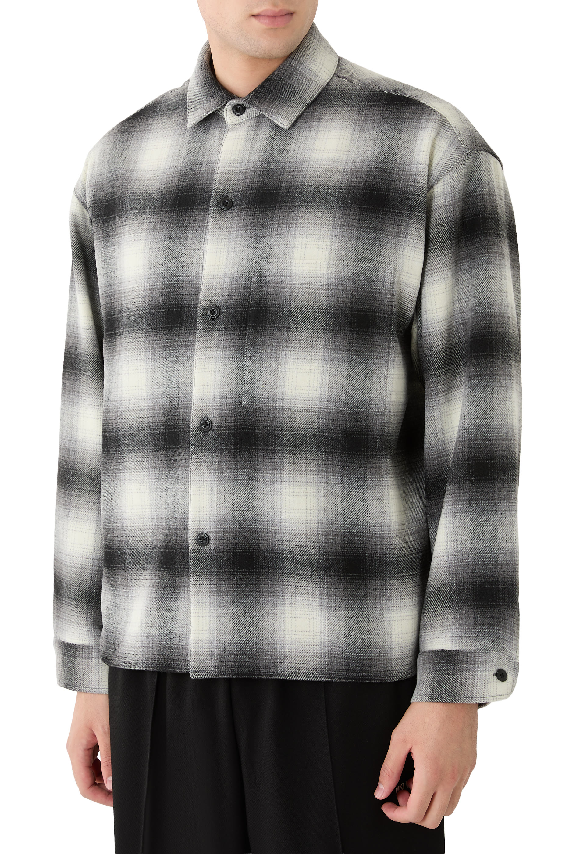 Mki Wool Check Box Shirt