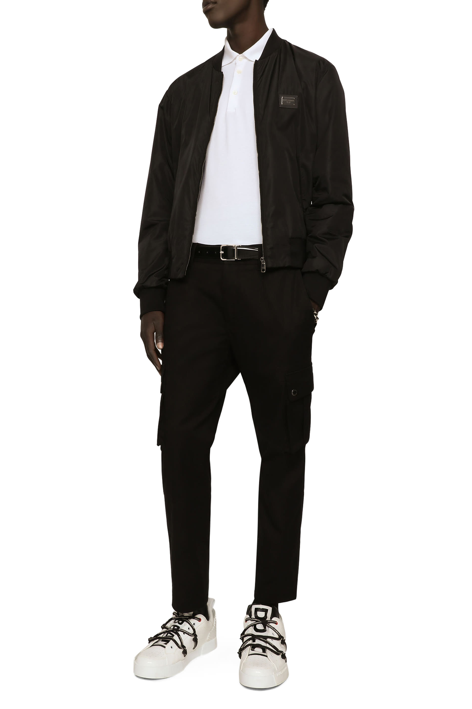 Cotton Piqu&eacute; Polo-Shirt with Branded Tag