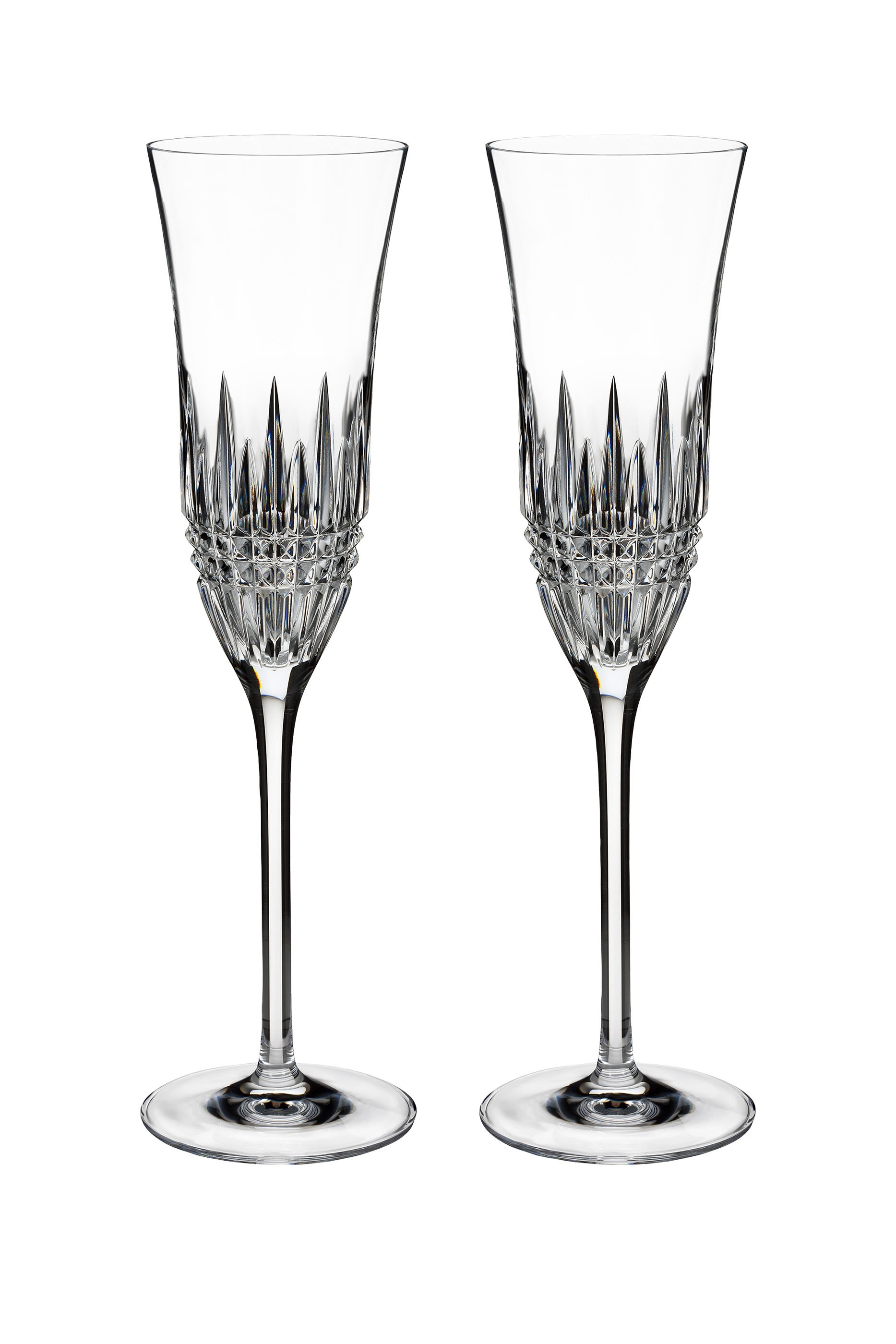 Lismore Diamond Essence Flute, Set of 2