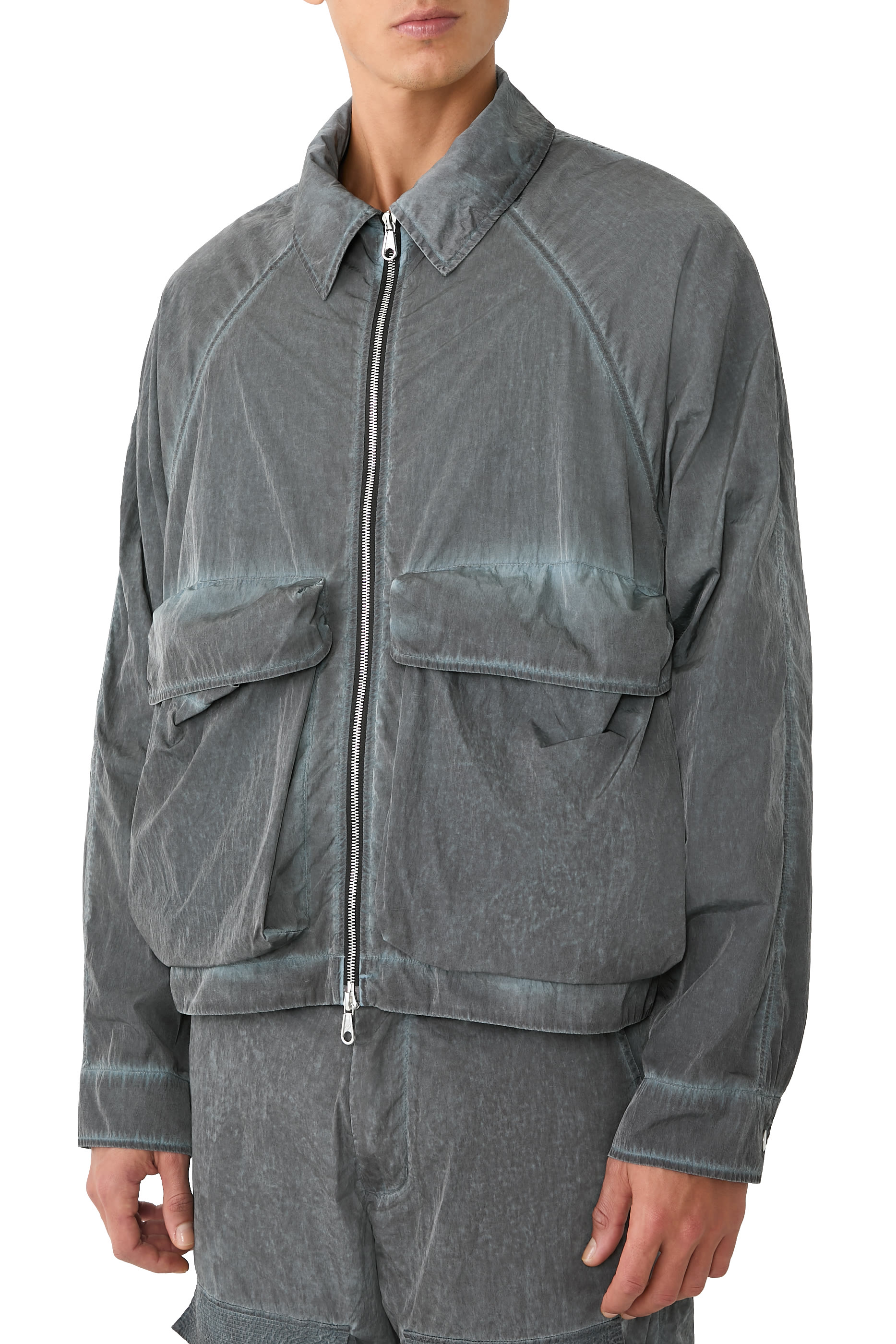 Cold Wash Raglan Overshirt