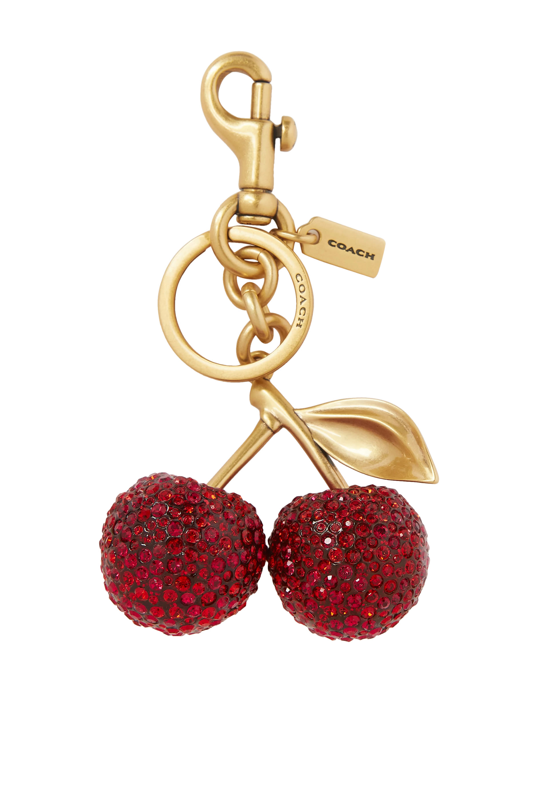 Crystal Cherry Bag Charm